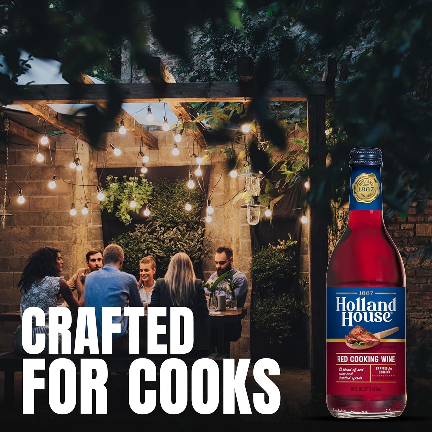 Elevate Your Dishes with 16 FL OZ Red Cooking Wine – Gluten-Free & Vegetarian