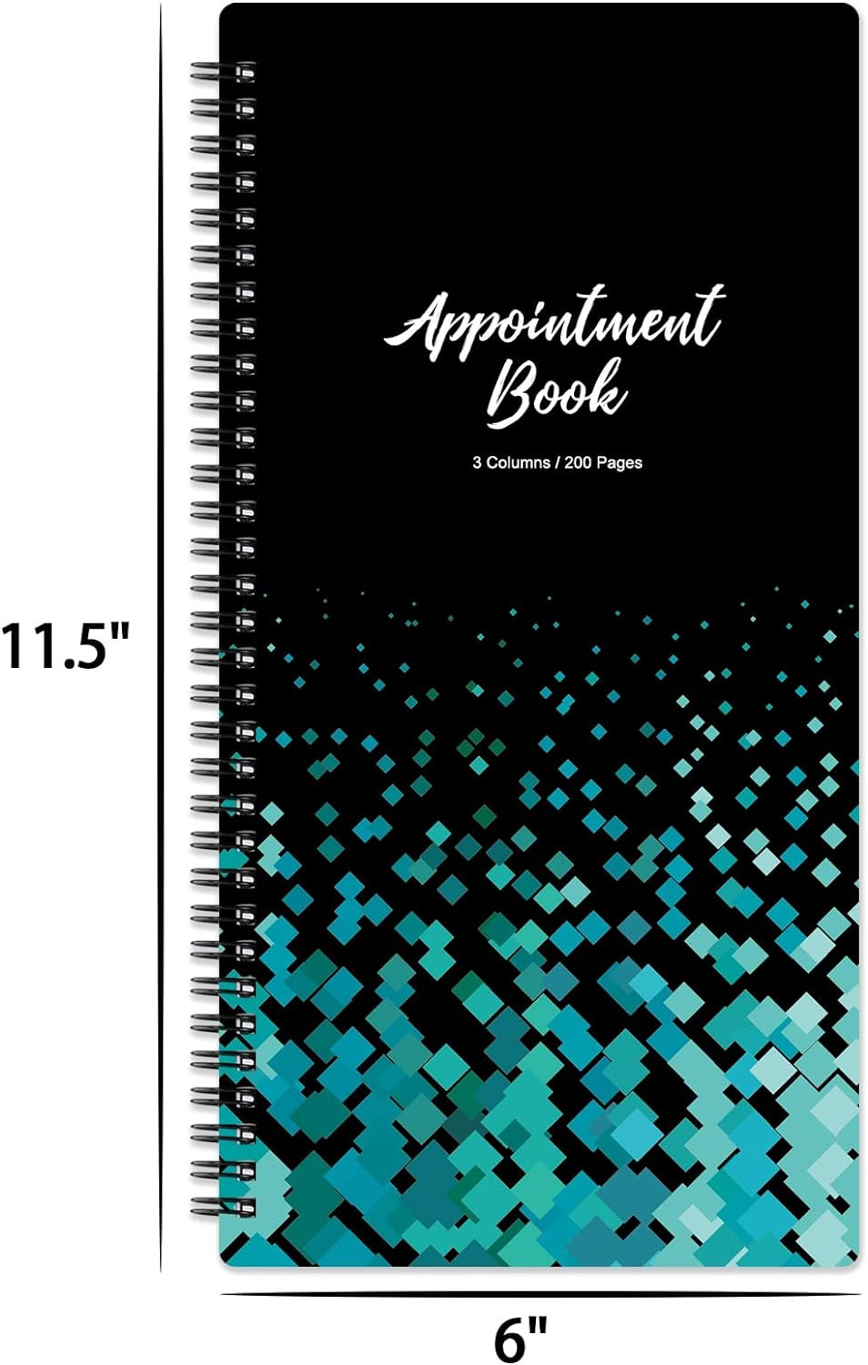 3 Column Appointment Book – Daily and Hourly Schedule Book with 200 Pages