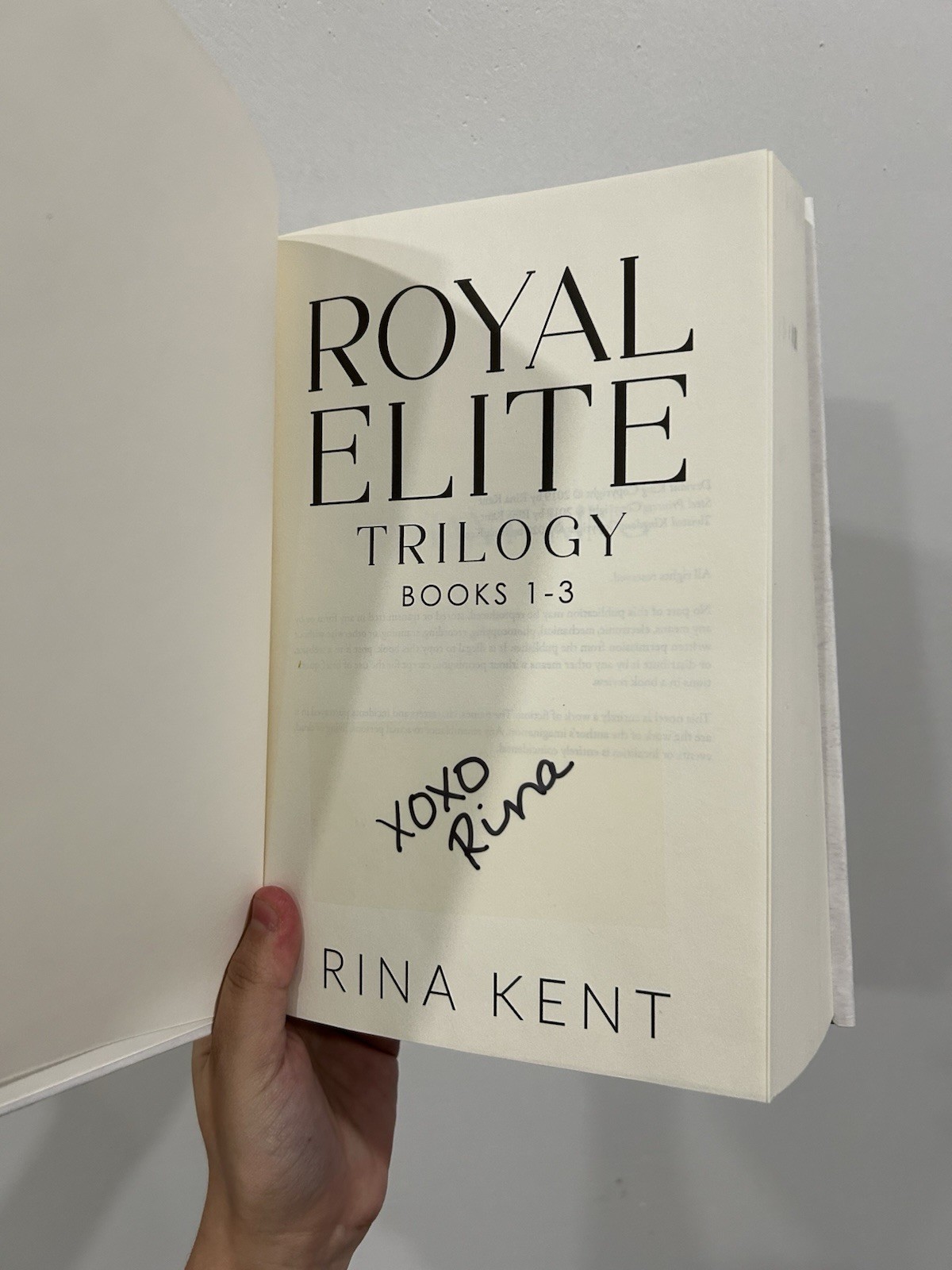 Rina Kent X Fitteacherrachel Royal Elite Trilogy Exclusive Signed edition