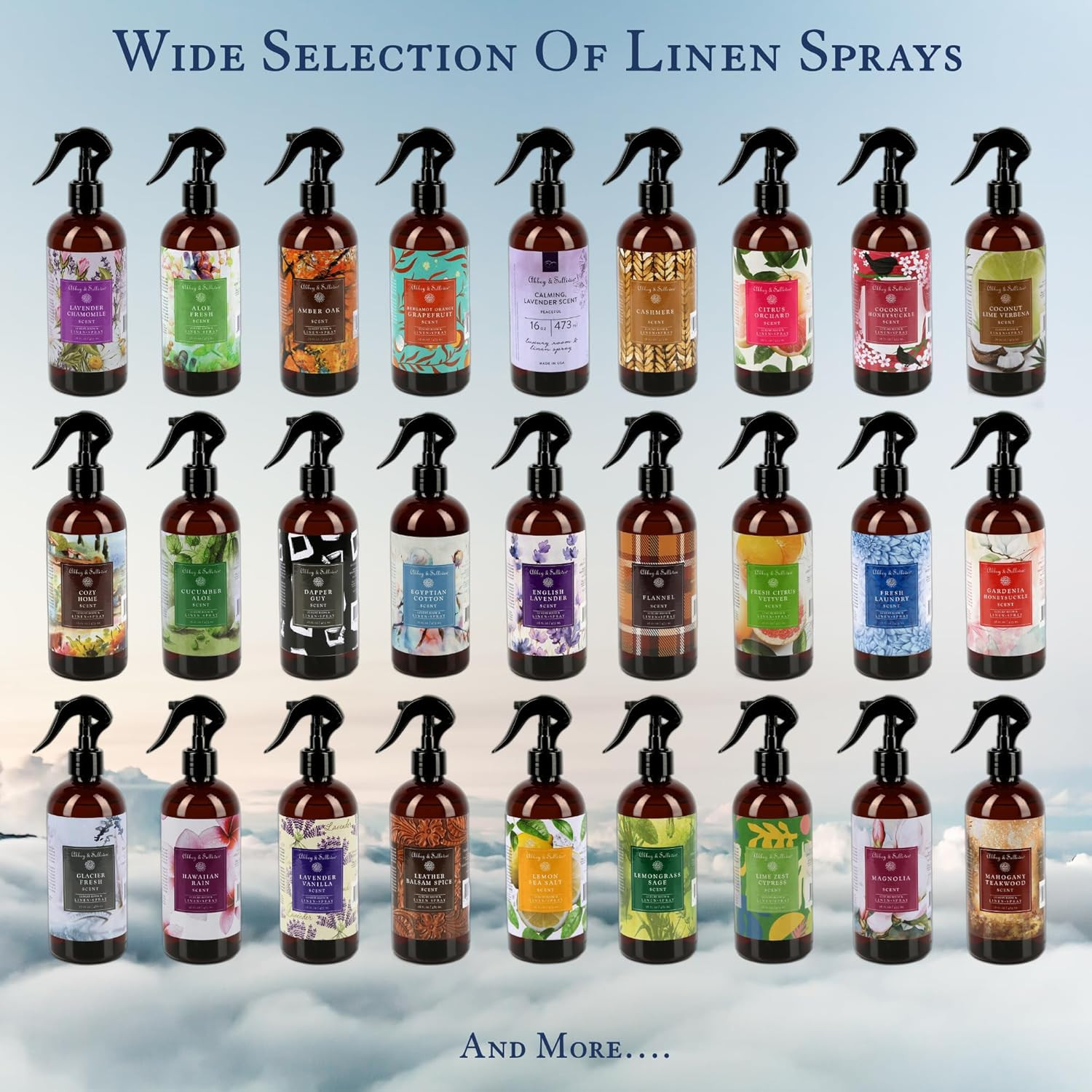 Odor Eliminating and Refreshing Linen and Room Spray, Lavender Vanilla, 16 Oz.