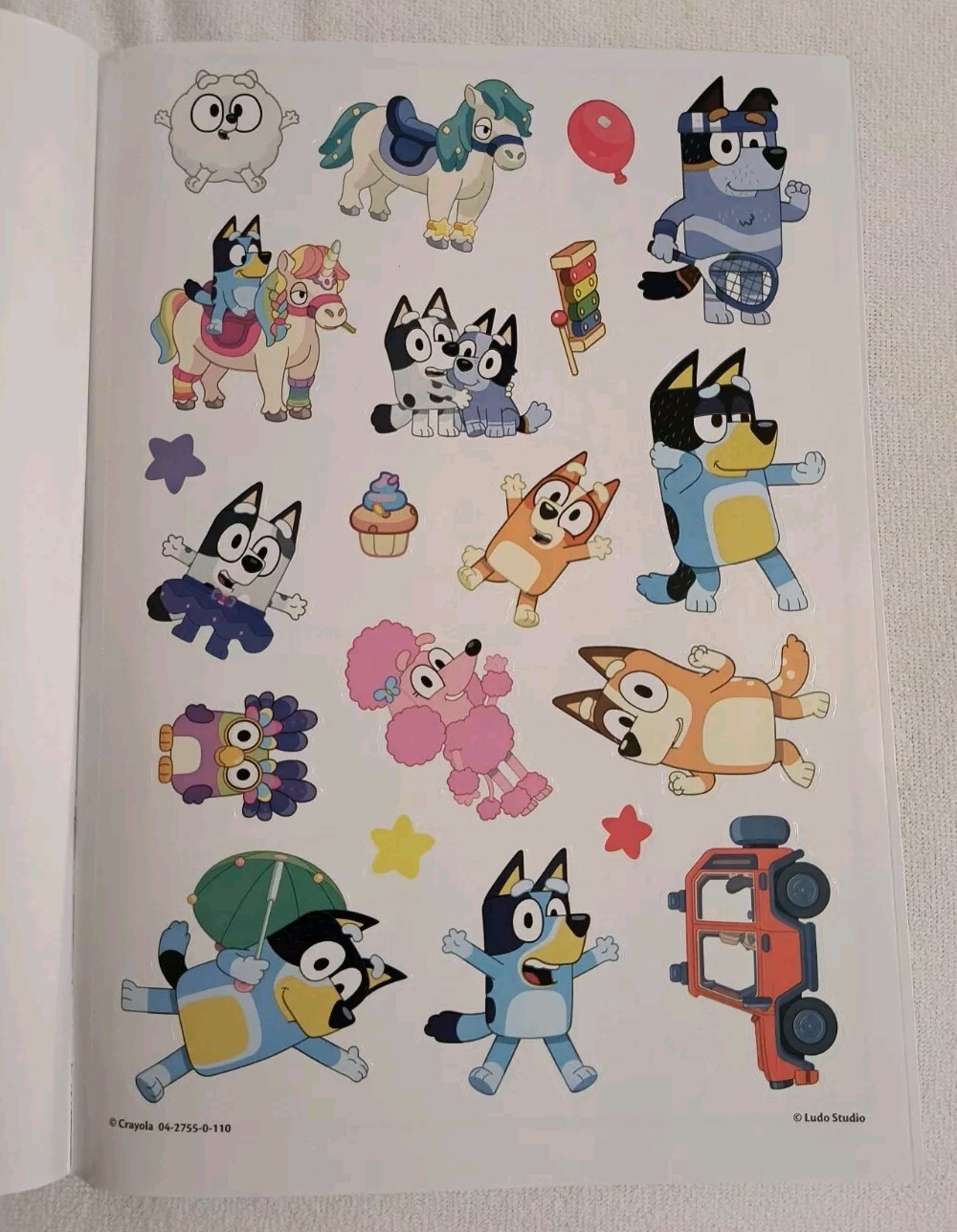 Crayola BLUEY Jumbo Coloring & Activity Book 96 Pages with Sticker Sheet New!