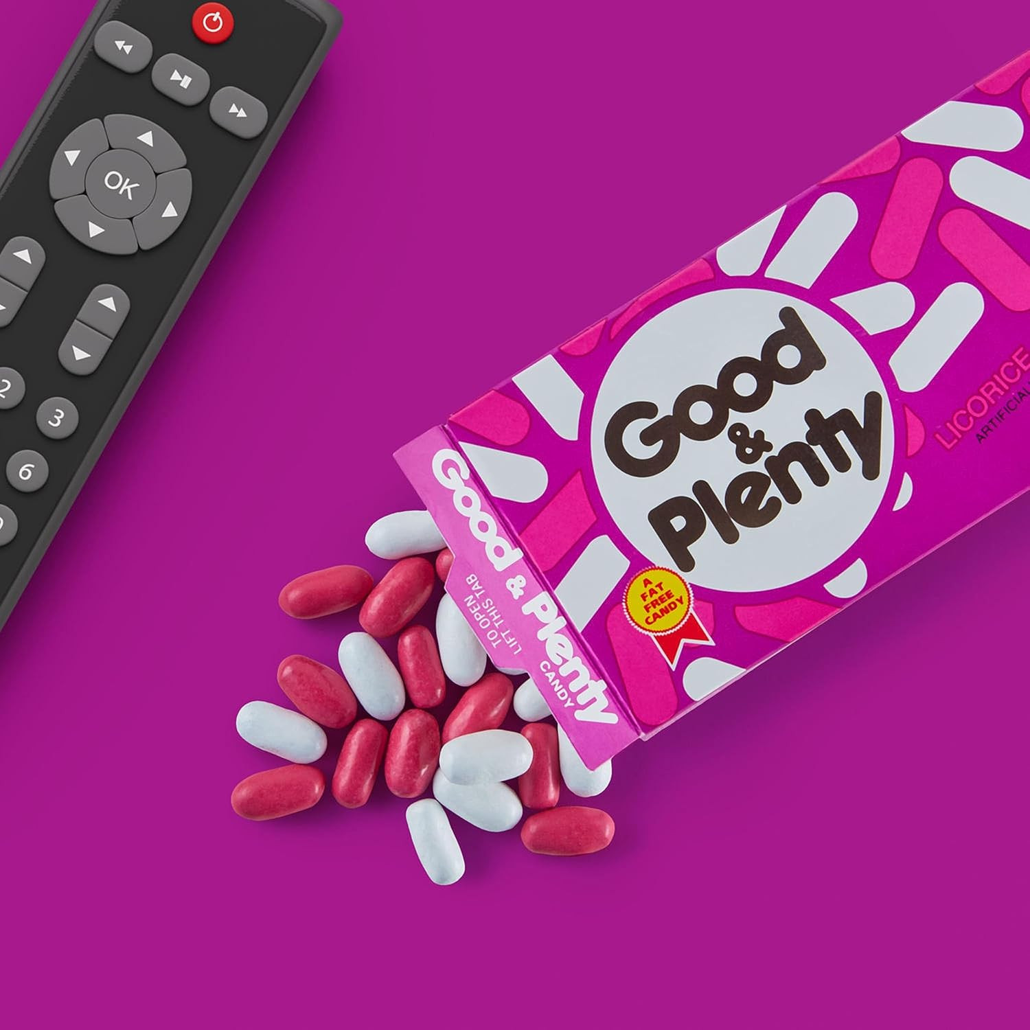 GOOD and PLENTY Licorice Fat Free, Candy Boxes, Vegetarian, 6 Oz (12 Count)