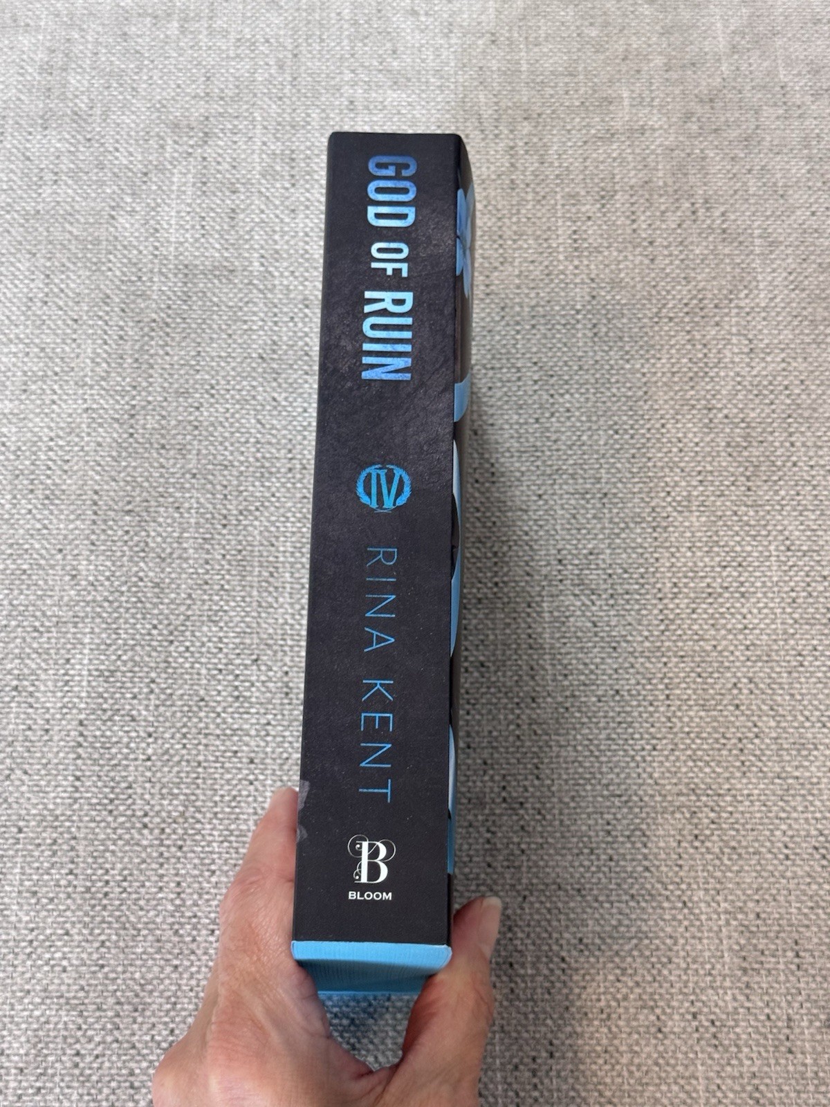 God of Ruin Rina Kent Signed Deluxe Edition Blue Sprayed Edge Legacy of Gods New