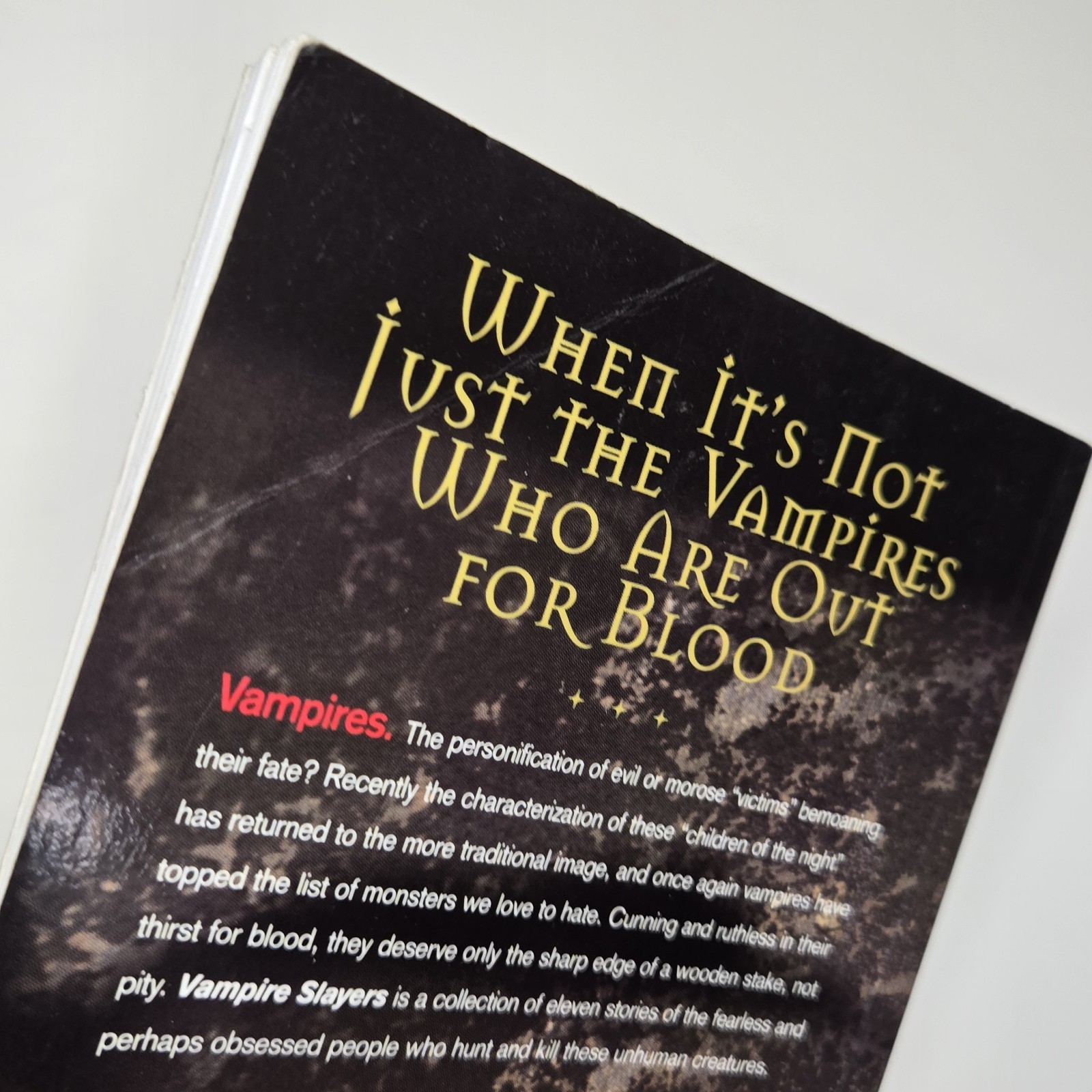 Lot Of 3 Vampire Anthology VTG PB Kiss Of Death/Vampire Slayers/Sons Of Darkness