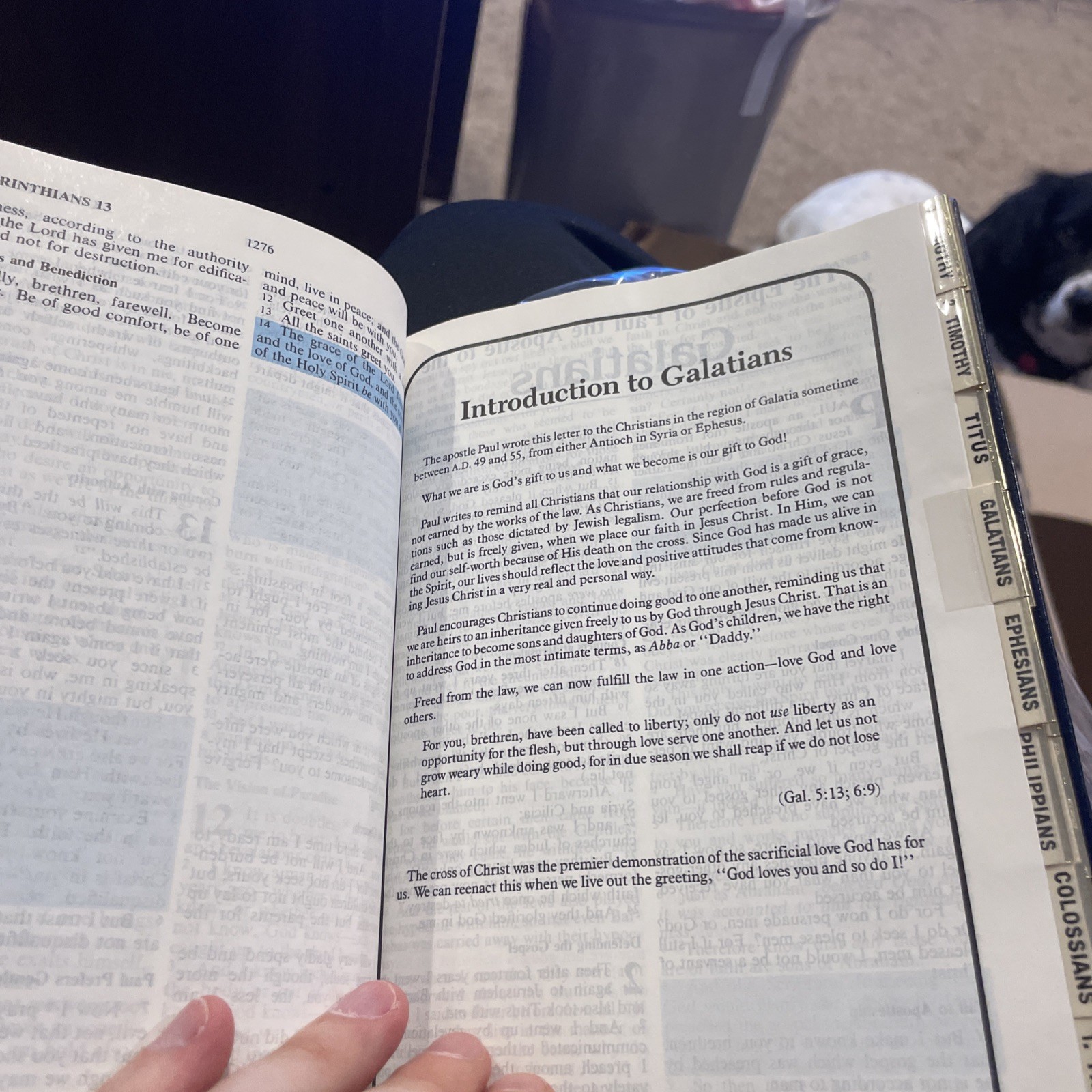 1984 Possibility Thinkers Bible New King James Version Nelson #402 Blue INDEXED