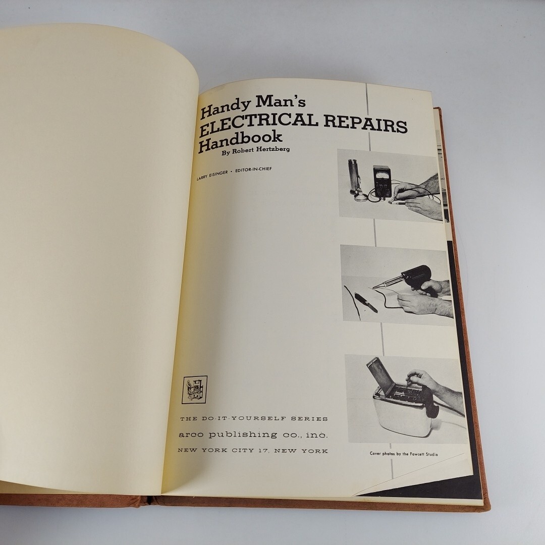 Handy Man’s Electrical Repairs Handbook by Robert Hertzberg 1955 Arco Pub. HCDJ