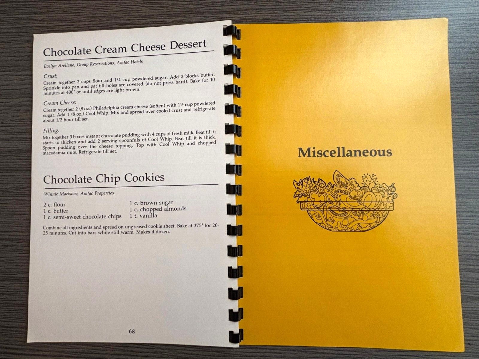 Vintage 1981 Hawaii AMCATS Cookbook WELCOME TO OUR KITCHEN Spiral Bound 76 Pages