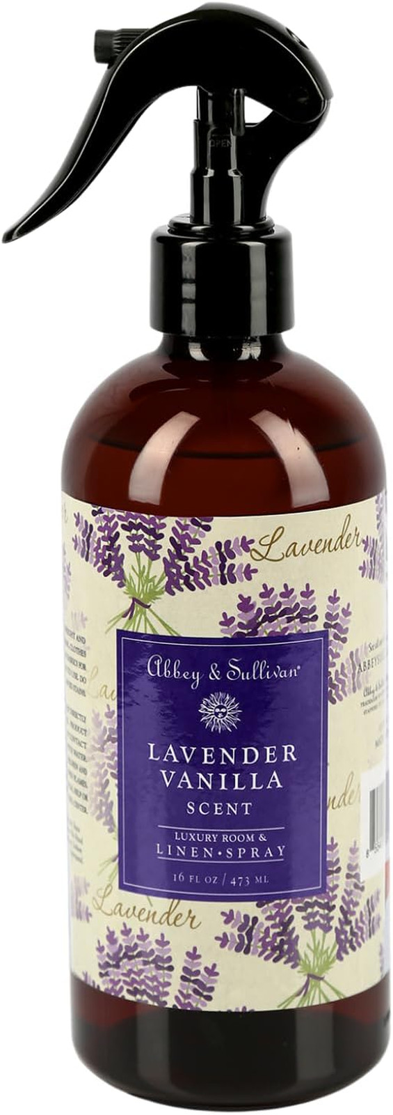 Odor Eliminating and Refreshing Linen and Room Spray, Lavender Vanilla, 16 Oz.