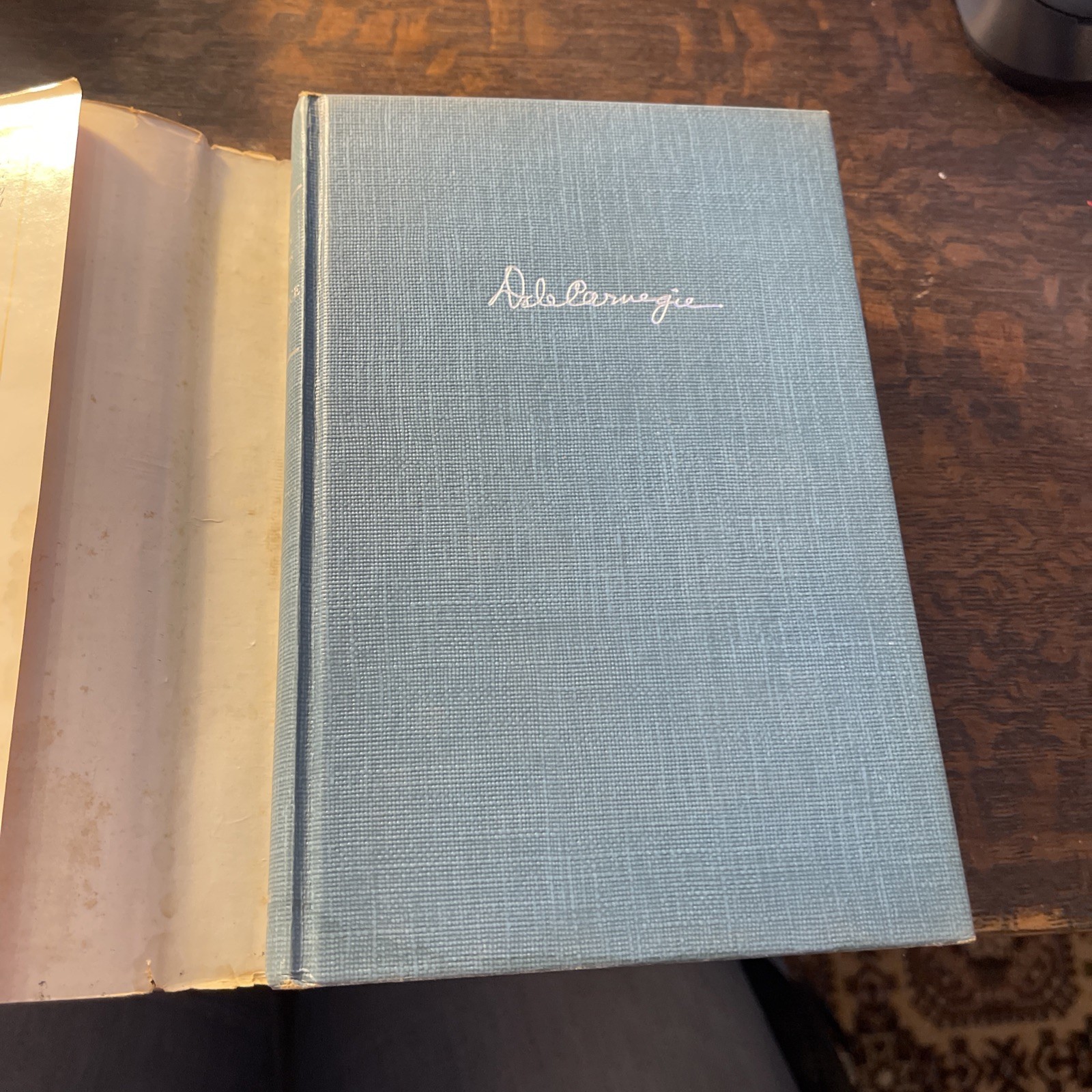 Dale Carnegie Vintage 2-Book Lot How To Win Friends Stop Worrying Hardcover DJ