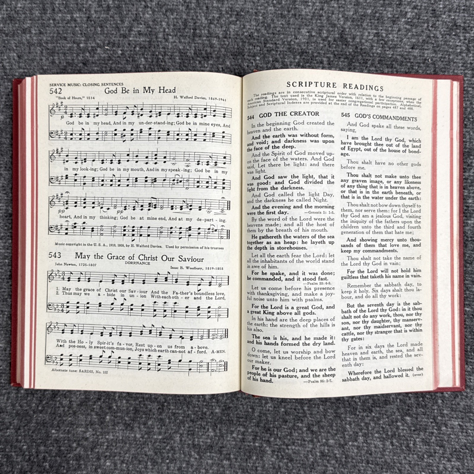 Worship and Service Hymnal 1969 Hope Publishing Vintage Hardcover RARE 512 Pages