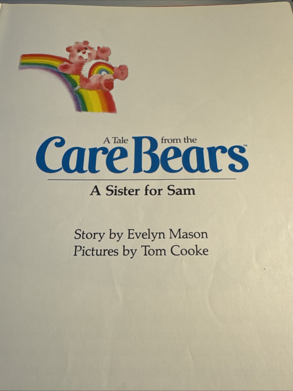 Vintage Care Bears A Sister For Sam HC 1983 44 Pages Evelyn Mason