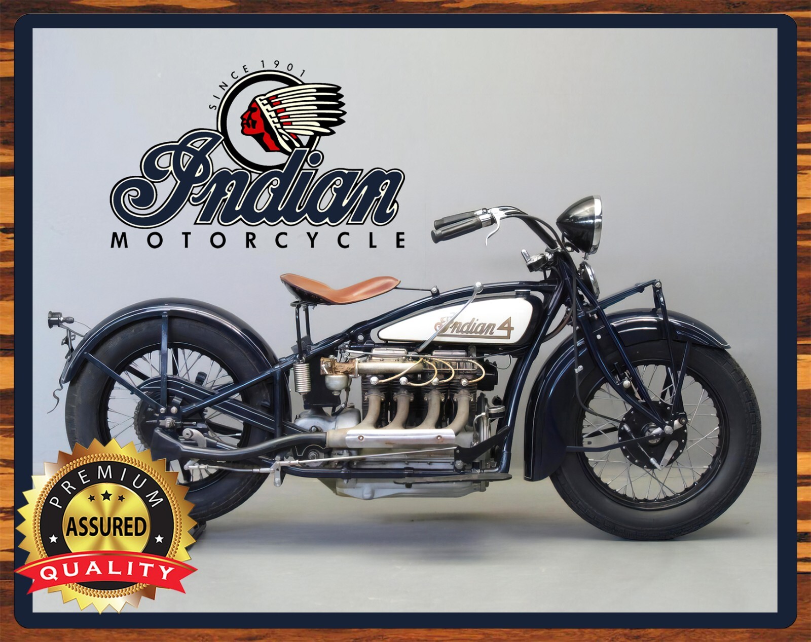 Indian Motorcycles – 1931 – 402 -Vintage – Metal Sign 11 x 14