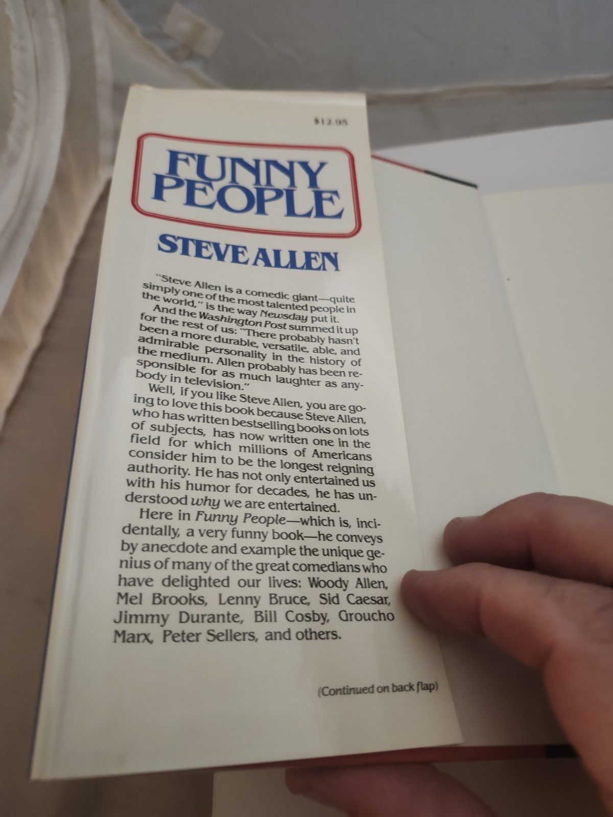 FUNNY PEOPLE by Steve Allen – Book -Signed-