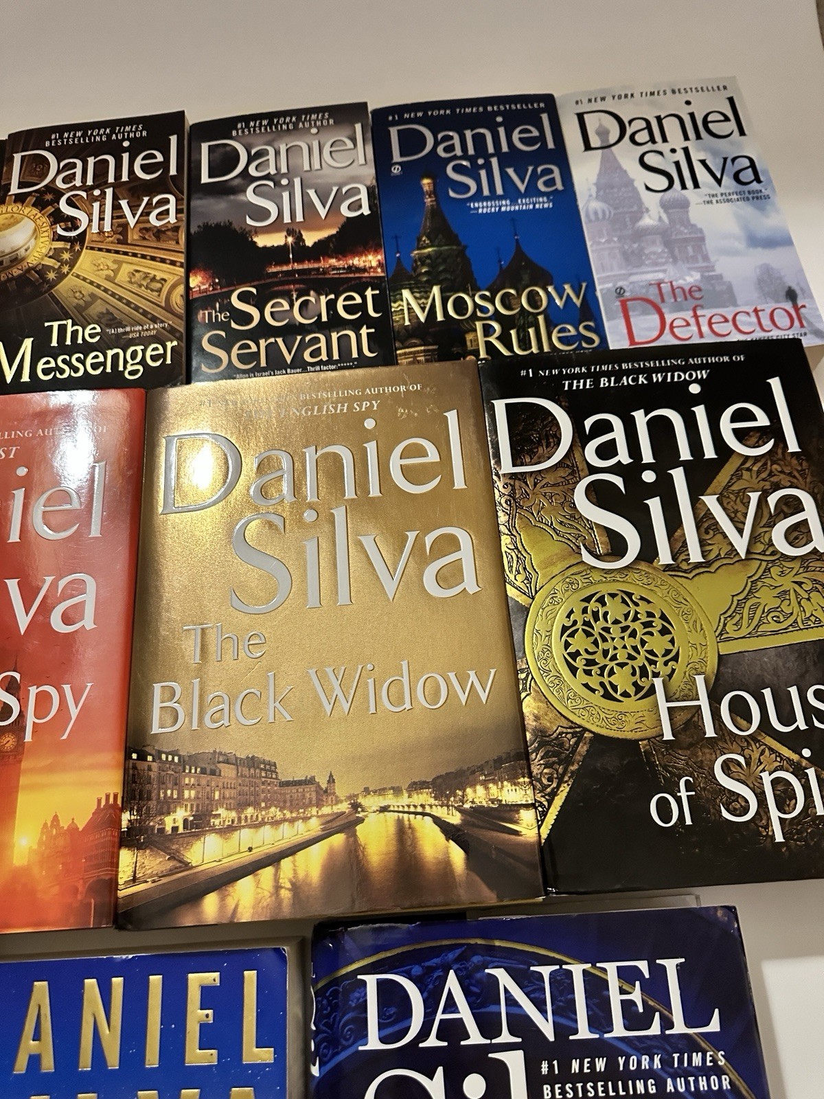 Lot of 21 Gabriel Allon Books by Daniel Silva Spy Series in Mixed Formats