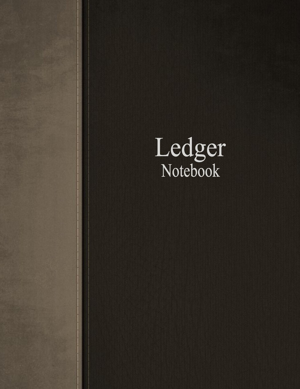 Ledger Notebook: Columnar Ruled Ledger, 3 Columns, 8.5×11 Inches, 100 White