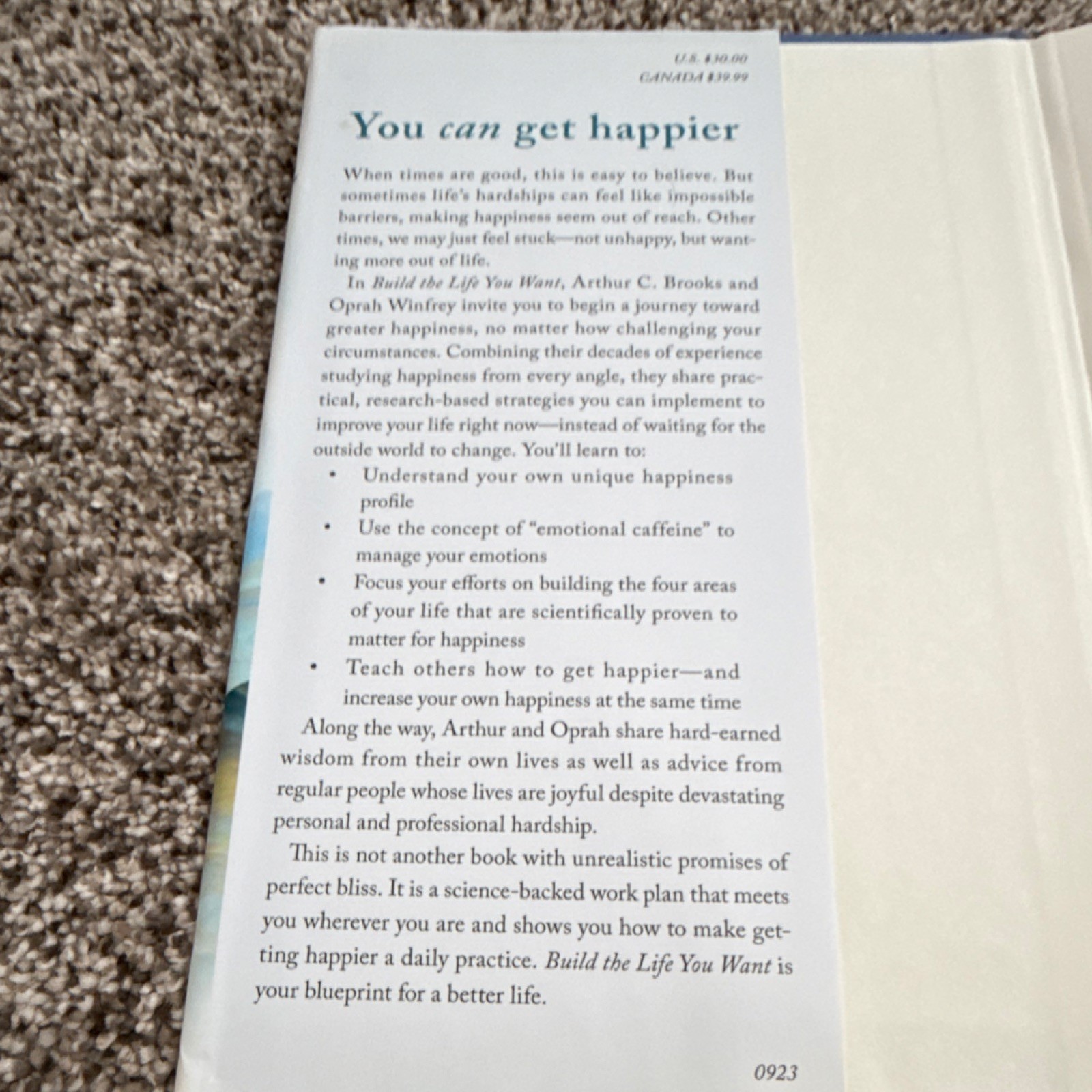 Build the Life You Want Arthur C. Brooks Oprah Winfrey Hardcover Self-Help Peng…