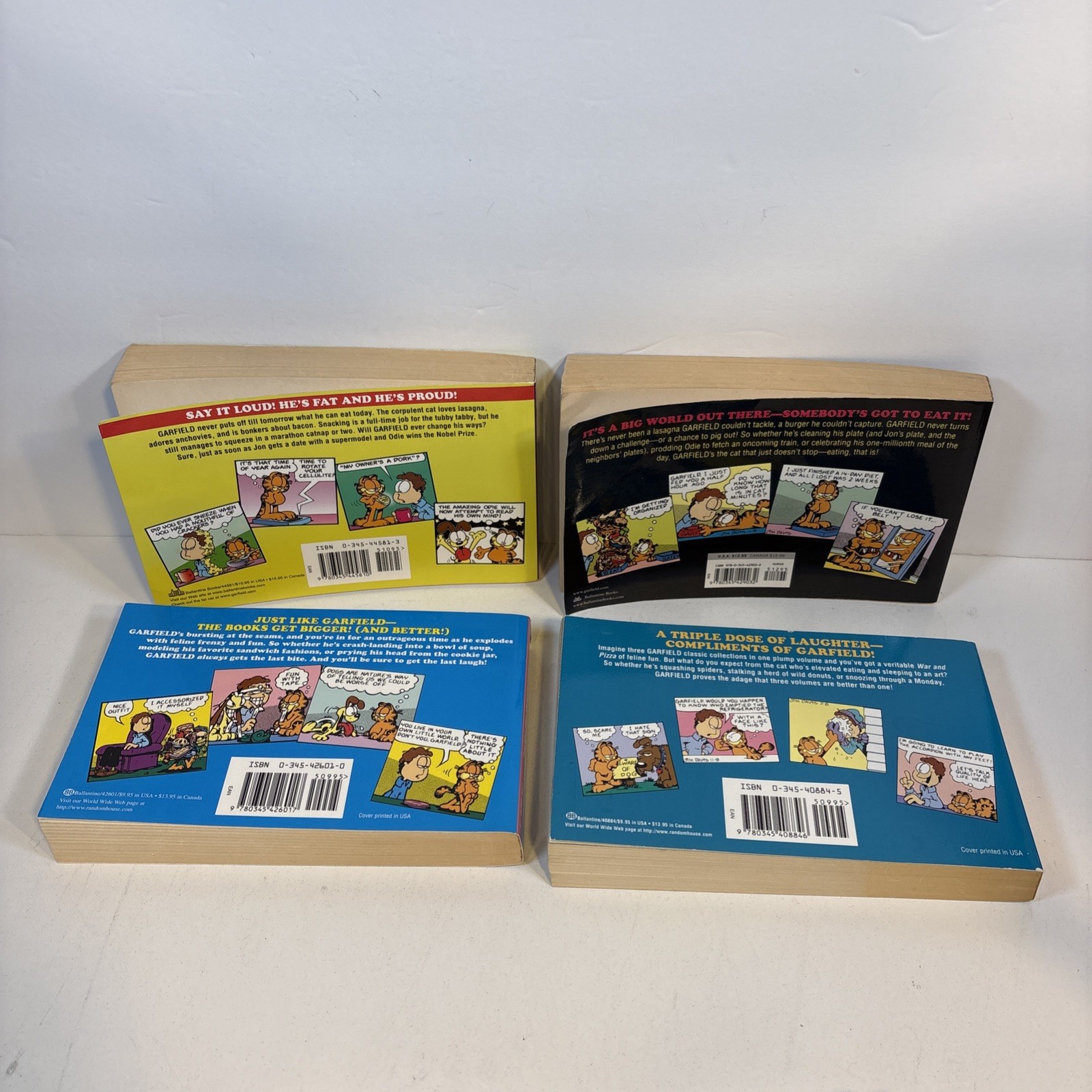 Vintage Garfield Fat Cat 3 Pack Book Lot 18 Jim Davis 1980s 1990’s early 2000s