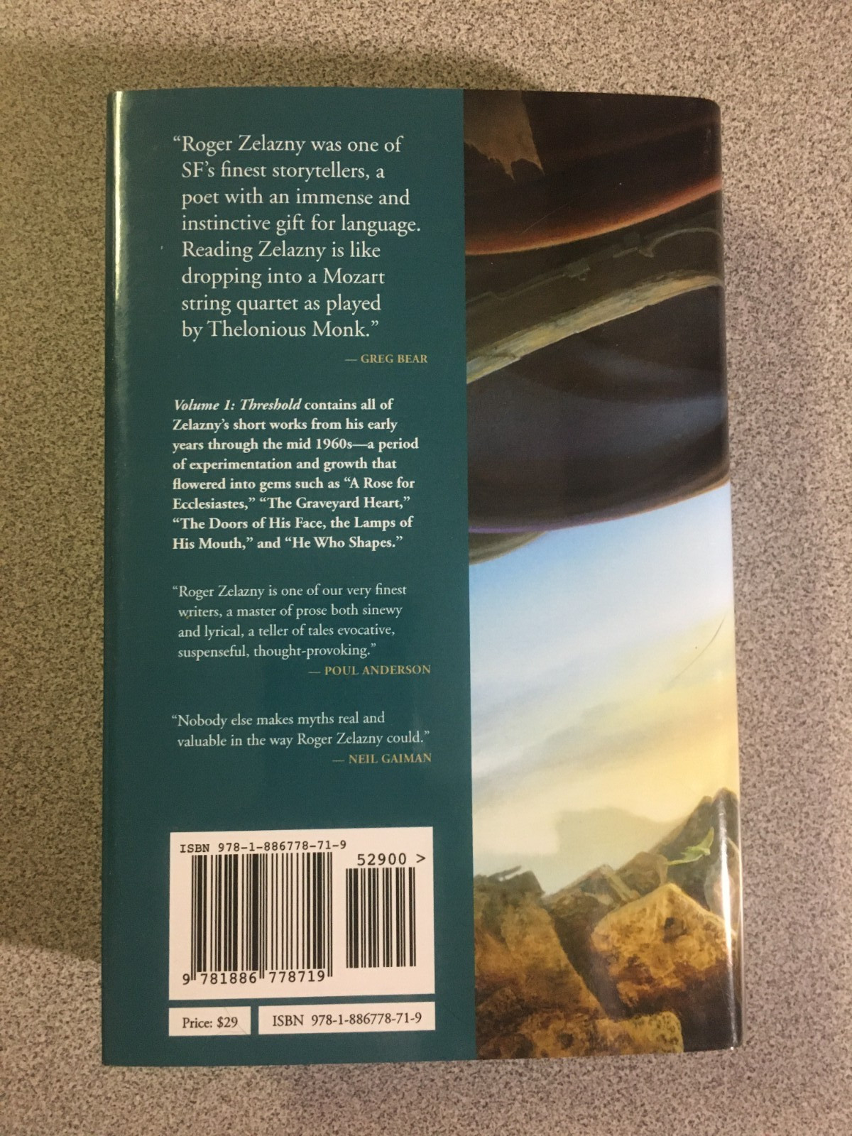 Complete Set: Collected Stories of Roger Zelazny Volumes 1-6, NESFA Press 2009