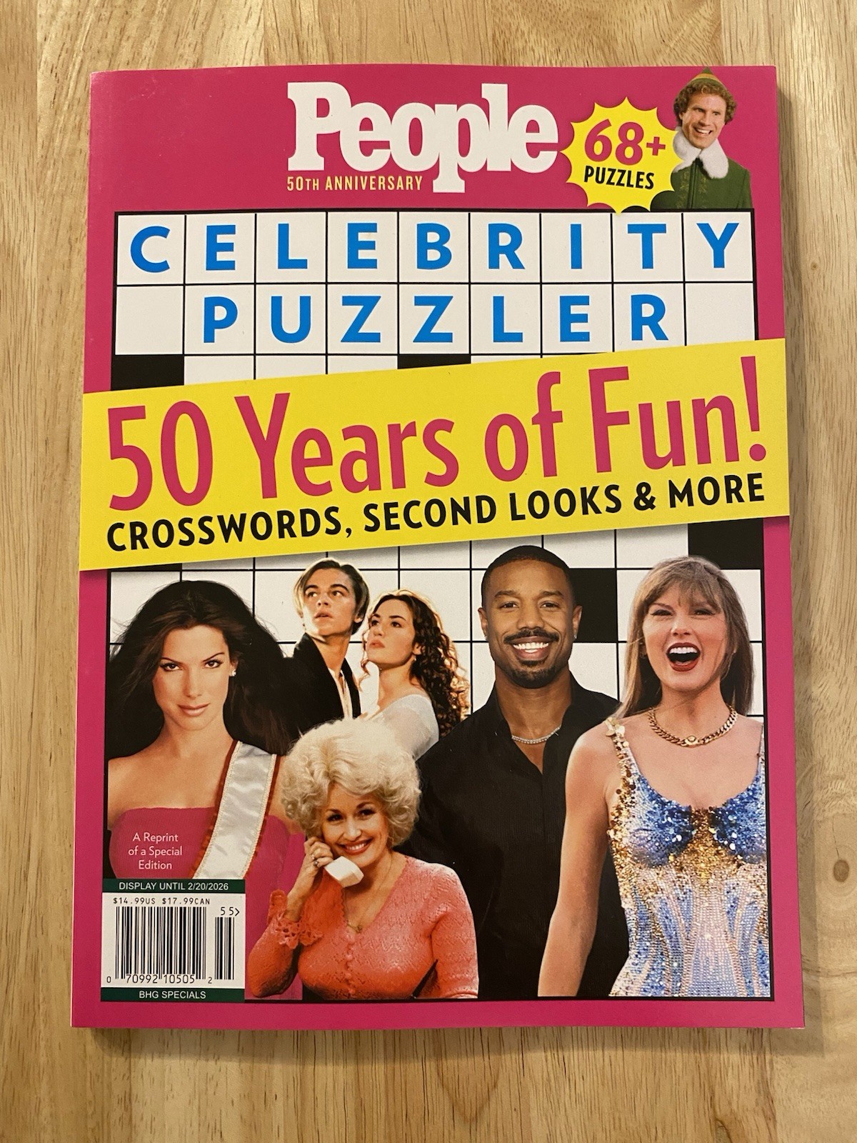 People 50th Anniversary Celebrity Puzzler Book Crosswords & More US SELLER