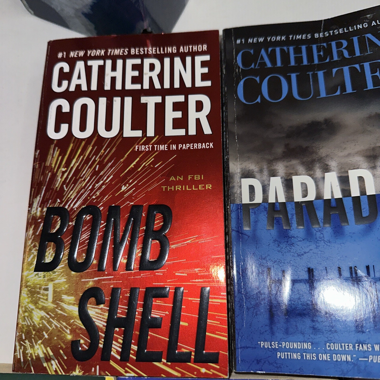 LOT OF 9 CATHERINE COULTER SUSPENSE NOVELS 8 in the FBI Thriller Series+1 Other