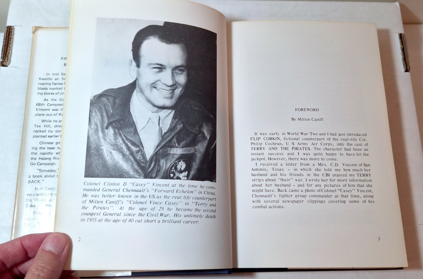 1975 “Fire and Fall Back” Casey Vincent WWII in China Burma India book