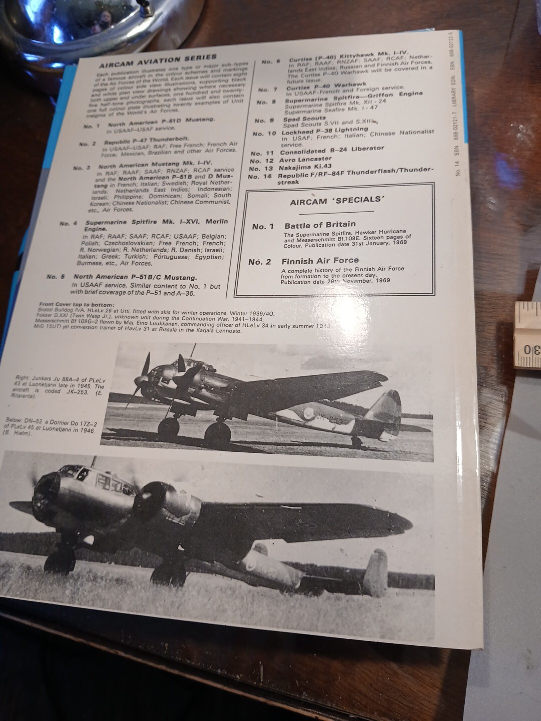 ARCO – AIRCAM Aviation Series – 14 Finnish Air Force 1918 – 1968 Pub. 1969