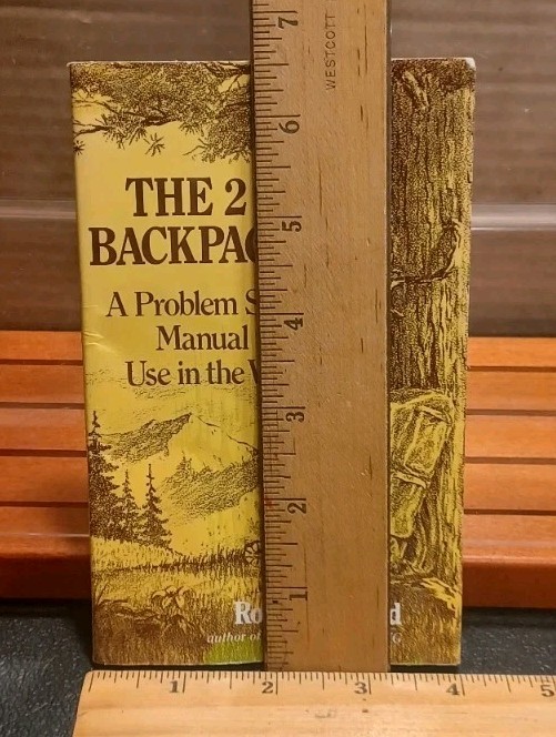 Vtg. The 2oz Backpacker ~ Problem Solving Manuel in the Wilds Robert S. Wood -Z