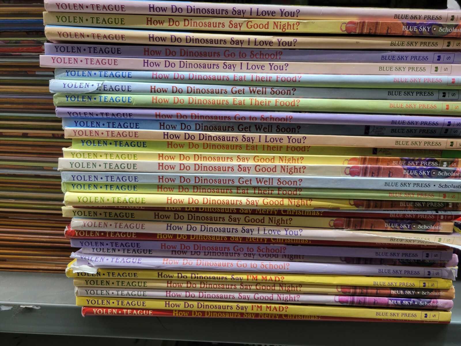 Lot of 5 How Do Dinosaurs Series Books PB & HC by Jane Yolen “RANDOM”