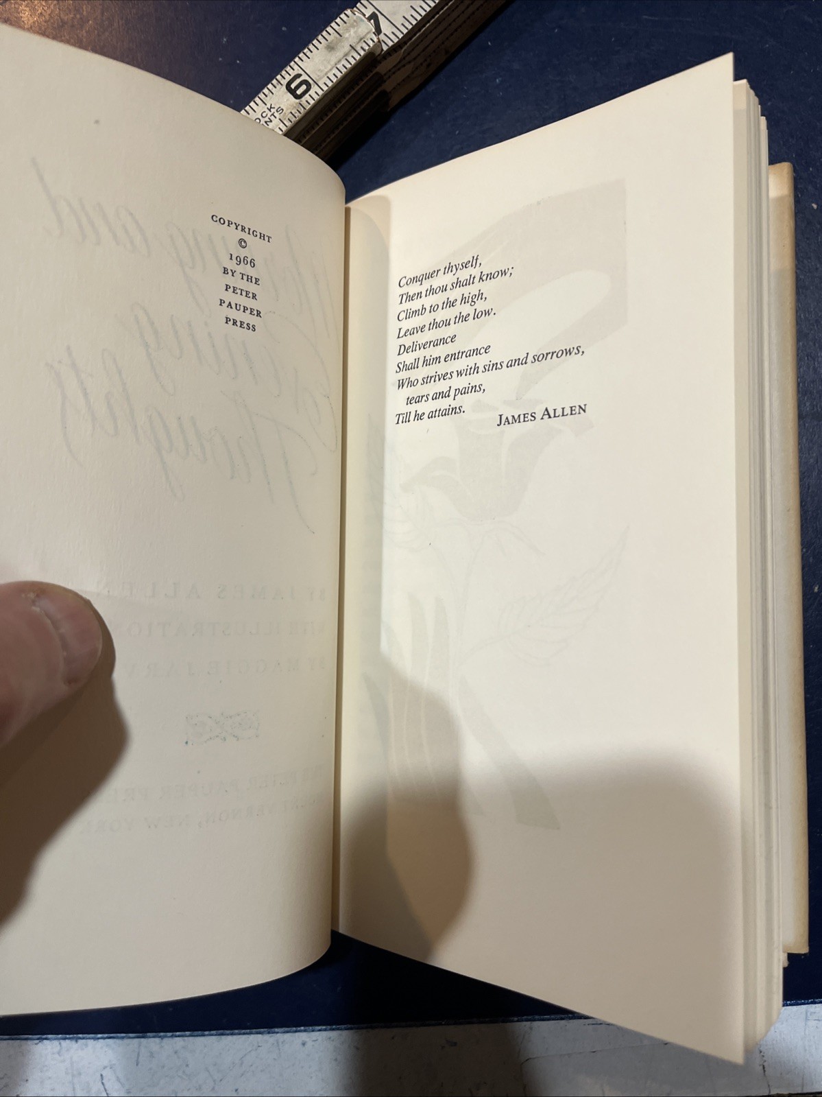 Morning And Evening Thoughts By James Allen 1966 1st Ed HC – Reflections On Life