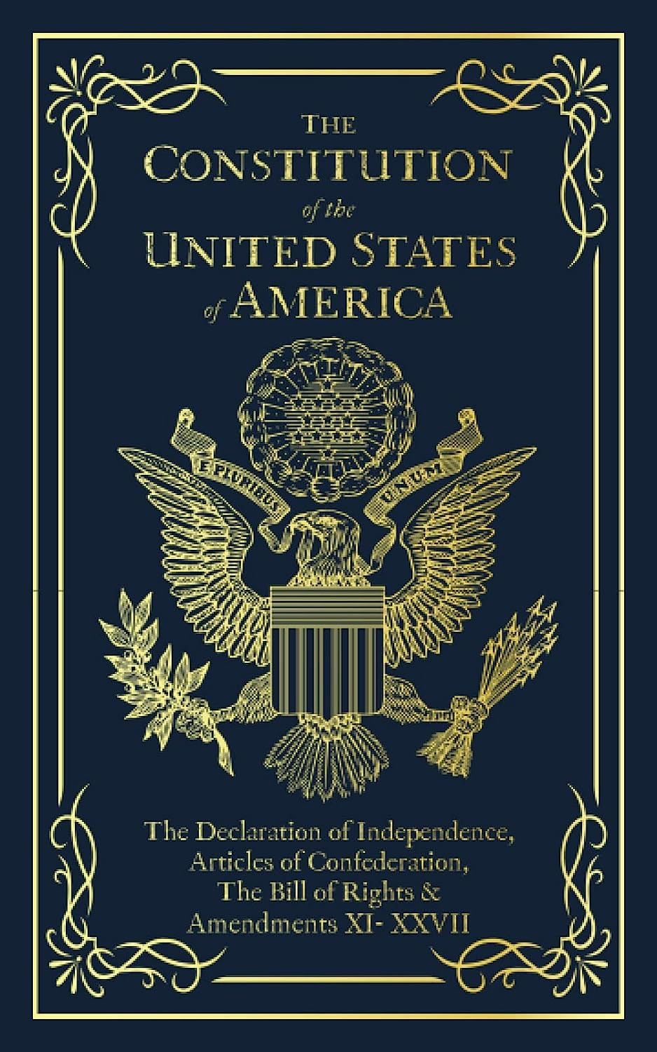 The Constitution of the USA Declaration of Independence and Bill of Rights NEW