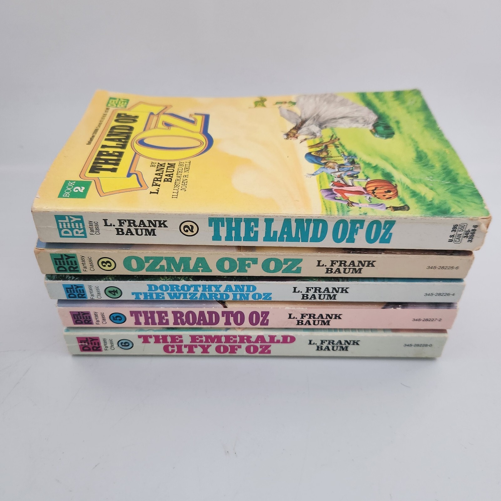 Oz Books 2-6 L Frank Baum Del Rey Fantasy Classic Vintage Paperback Editions