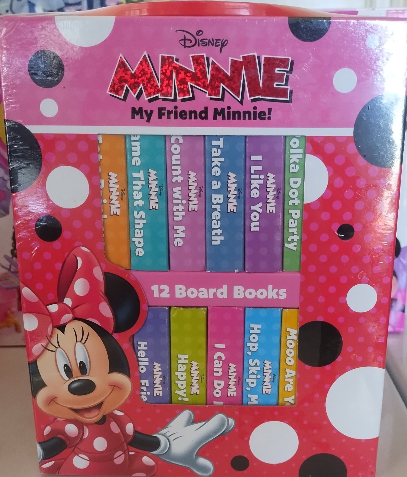 Disney – My Friend Minnie Mouse-My First Library 12 Board Book Block Set/SEALED