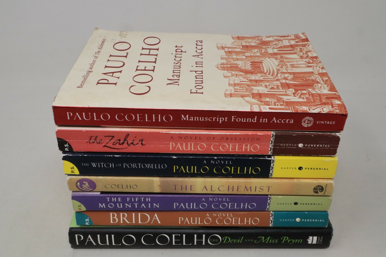 Lot of 7 Books by Paulo Coelho – Paperback & Hardcover