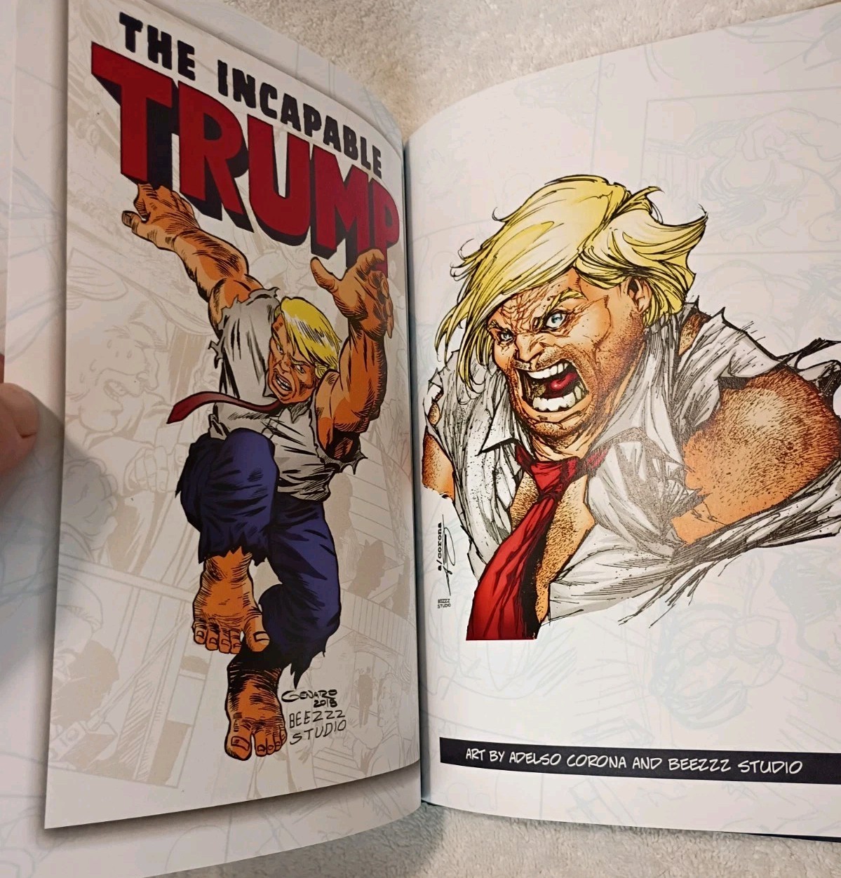 The INCAPABLE TRUMP: The COMPLETE Series BY Alex Genaro. 120 Pages. Hardcover.