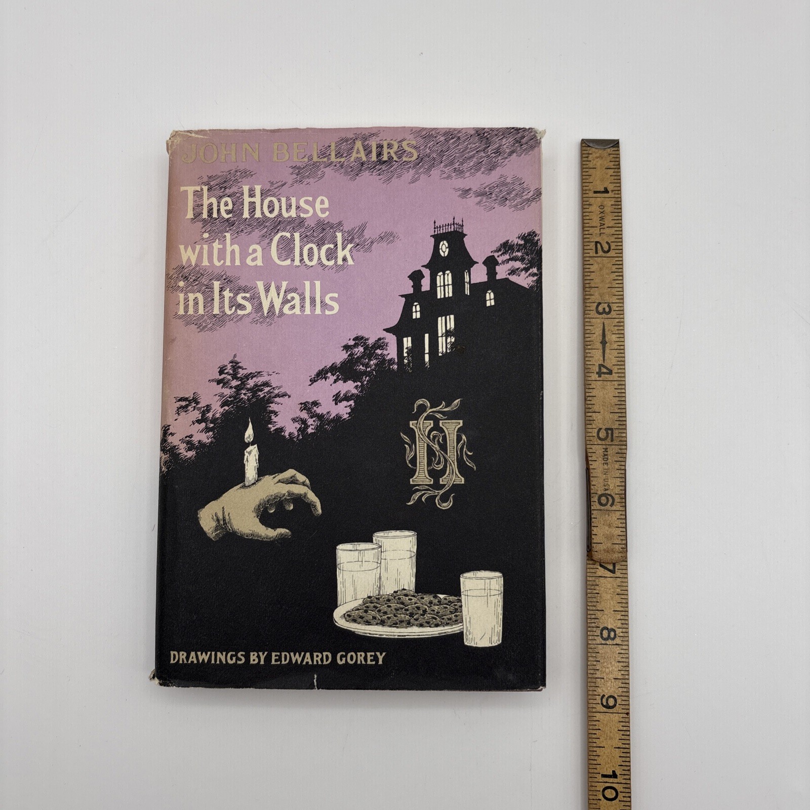 The House with a Clock in Its Walls Full Size HC DJ Bellairs Gorey 1st Ed 4th Pr