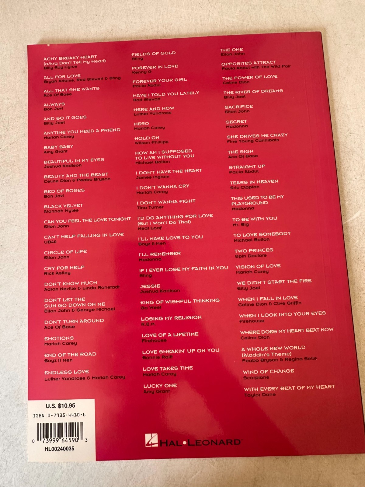 65 Hits of the 90’s Fake Book : C Edition by Not Available 1995 Otabind