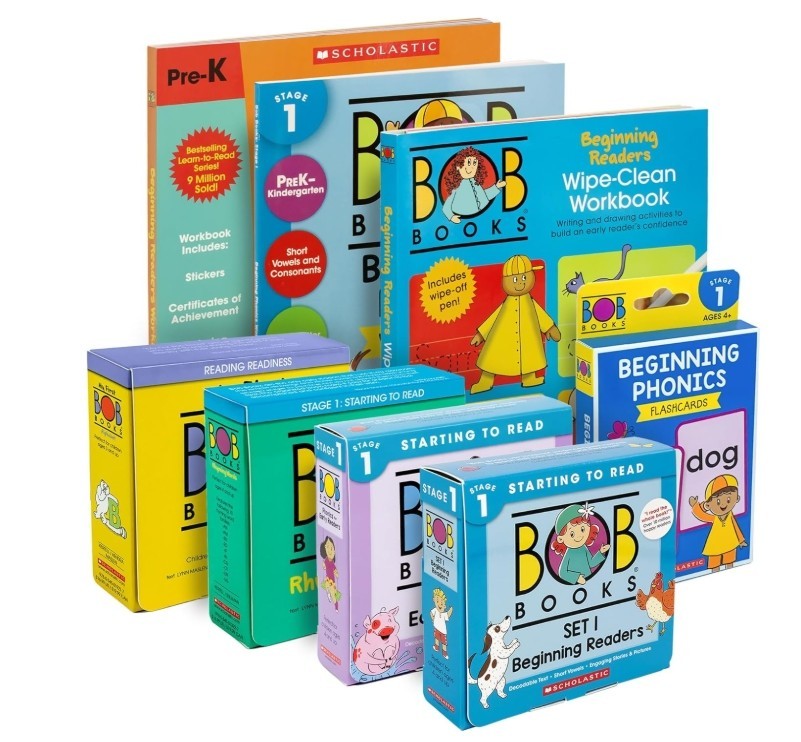 Learn to Read Bundle – Stage 1 with 4 Phonics Box Sets, 3 Workbooks, Flashcards