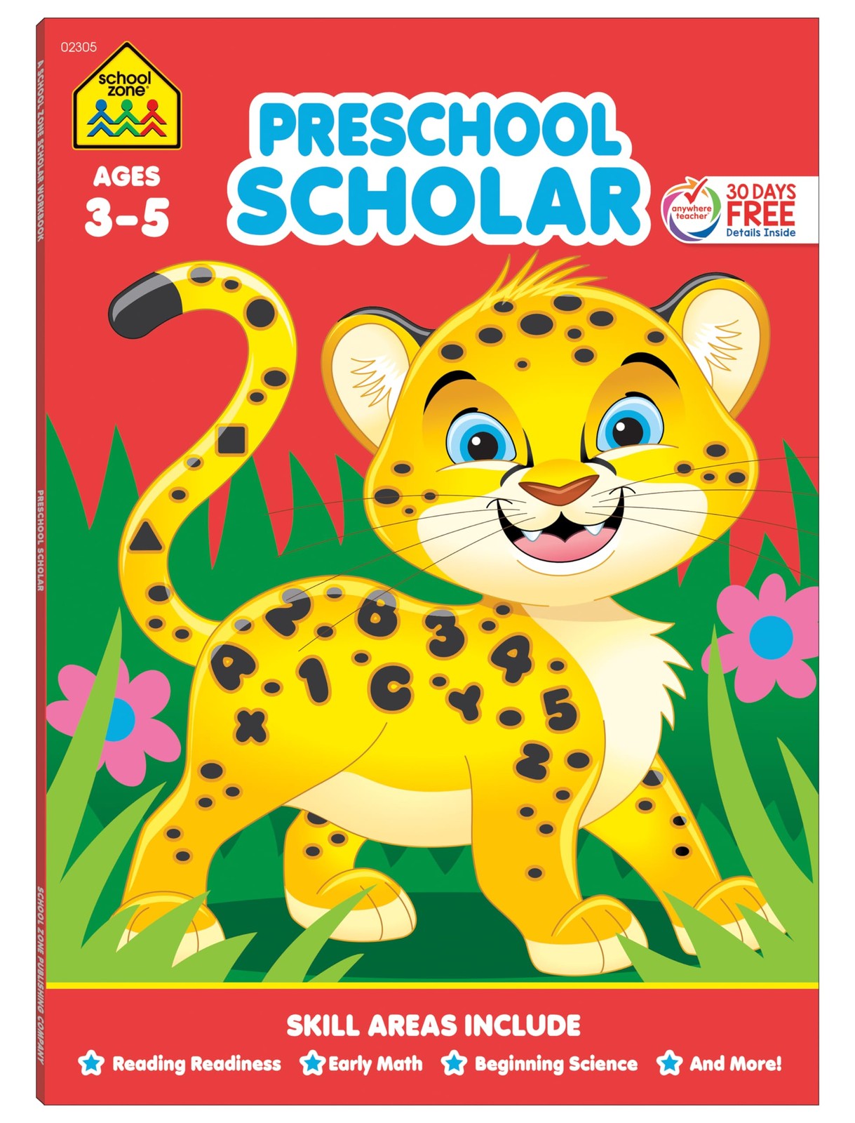 School Zone Preschool Scholar Workbook: 64 Pages, Pre-K, Kindergarten, Begin…