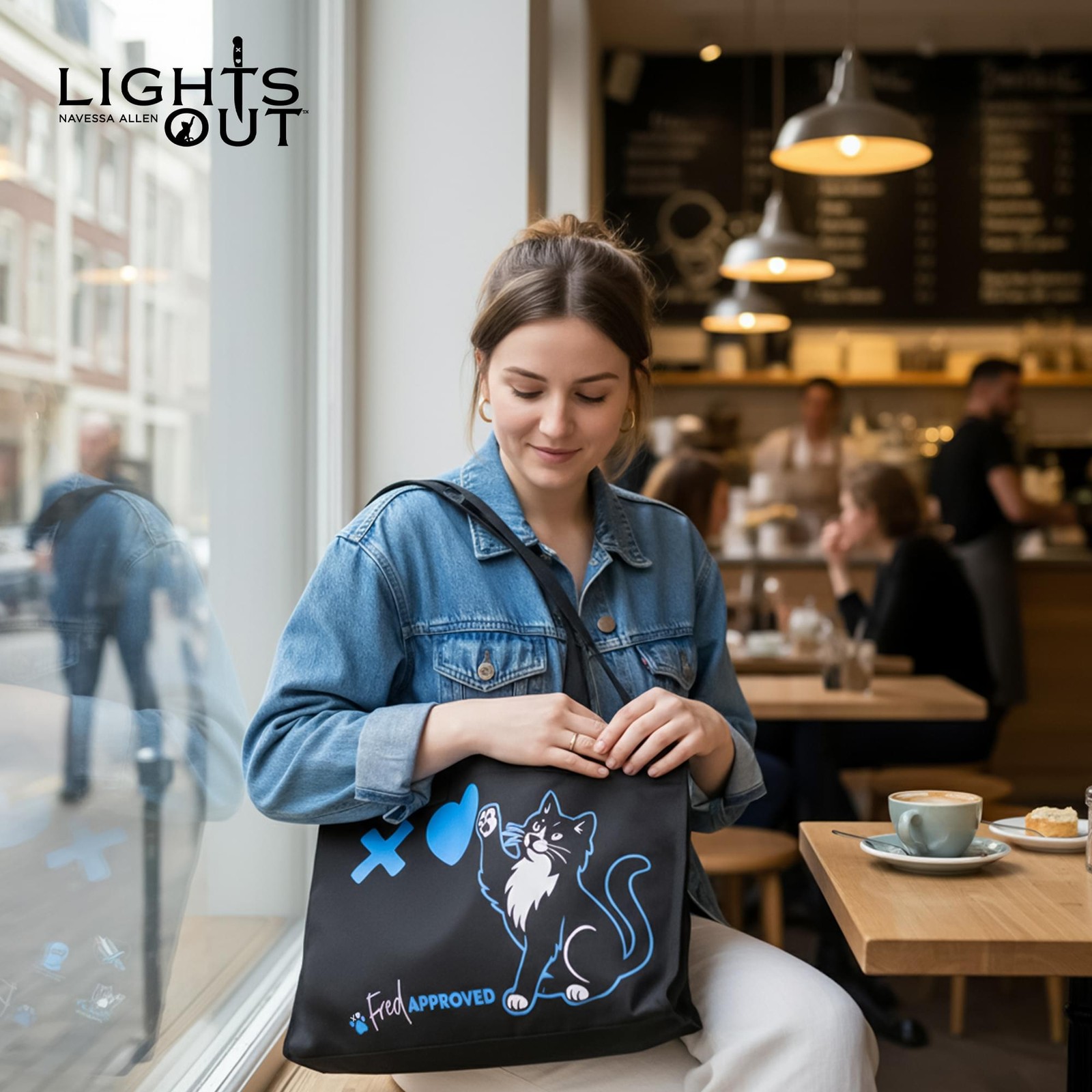 Lights Out Navessa “Allen Fred Approved” Tote Bag