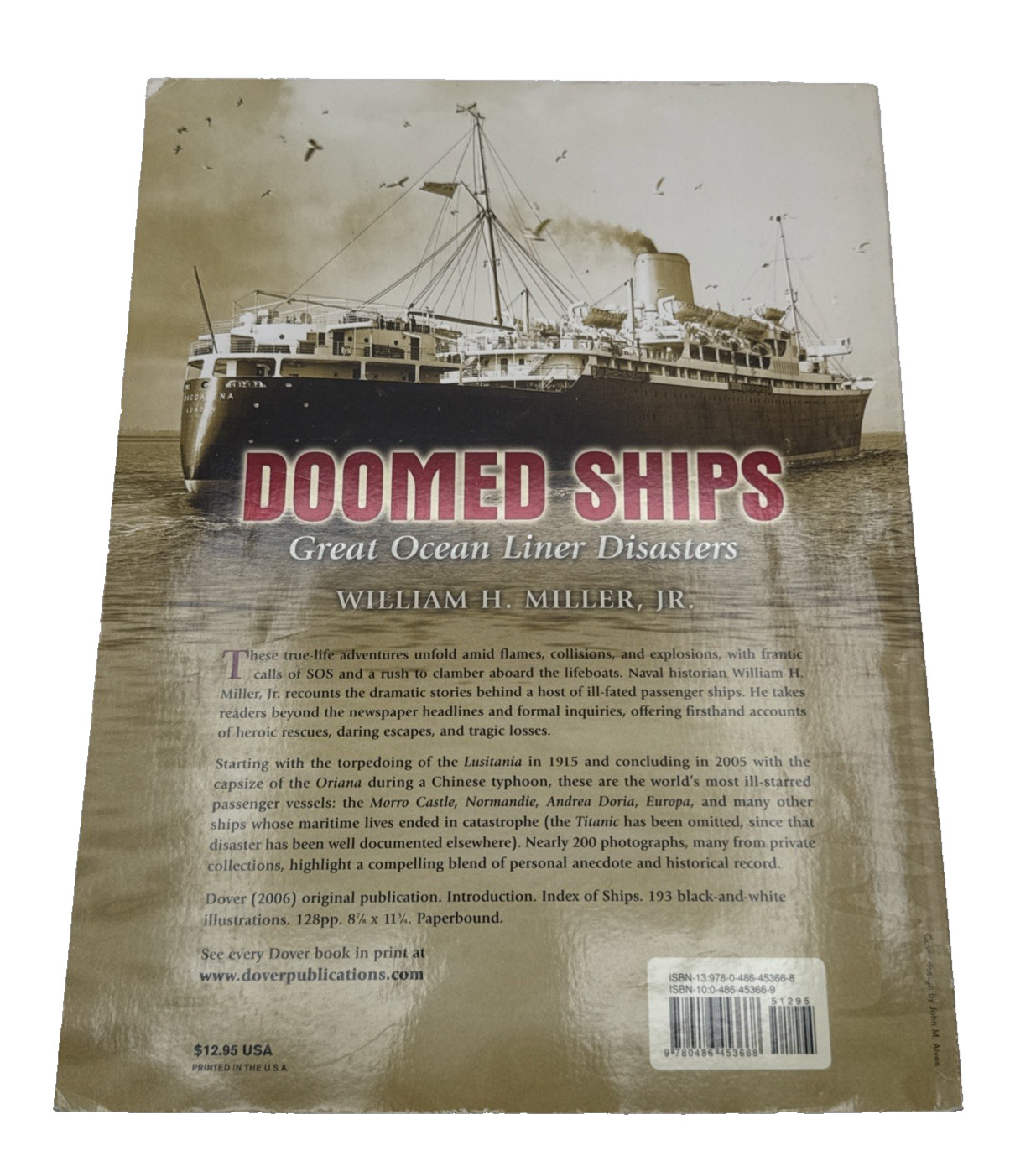 Doomed Ships : Great Ocean Liner Disasters by William H. Miller Jr. (2006,…