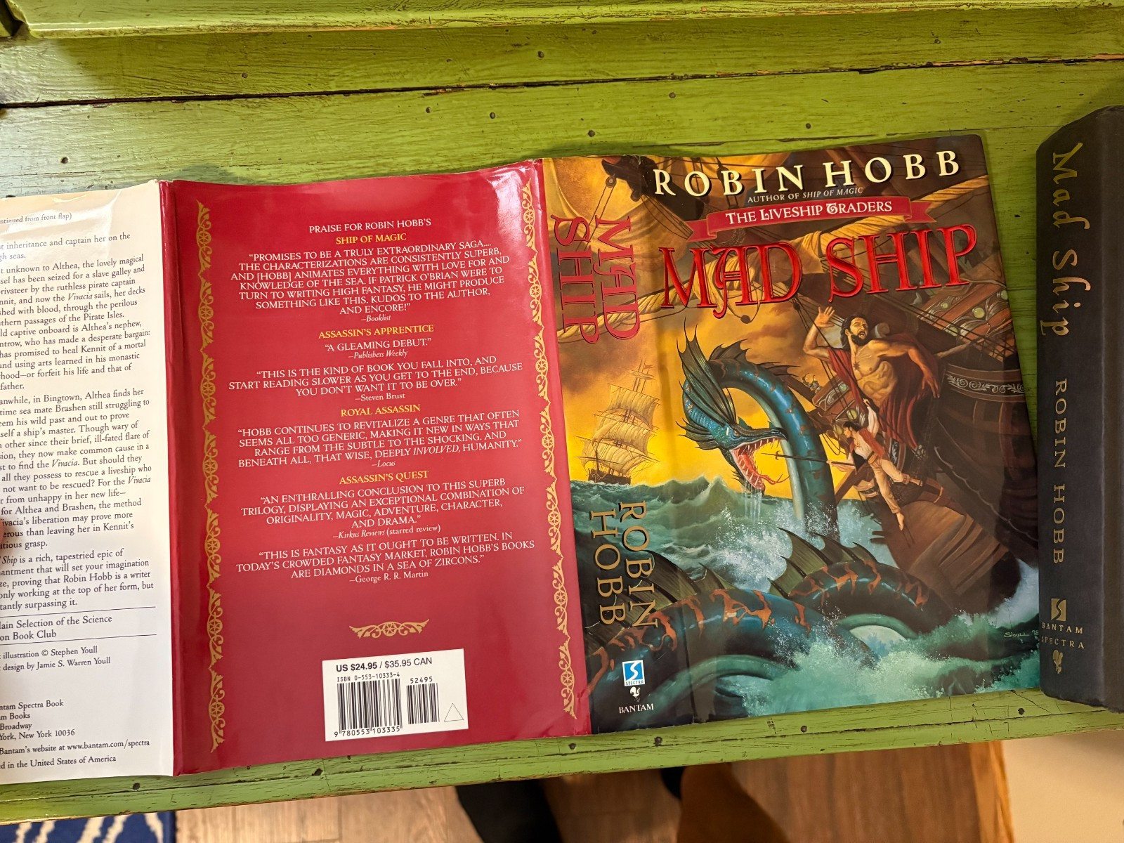 Robin Hobb Mad Ship The Liveship Trader #2 Hard Cover DJ Very Good