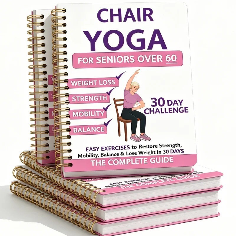 30 Day Chair Yoga Guide Book for Seniors Beginner Seated Exercise Fitness