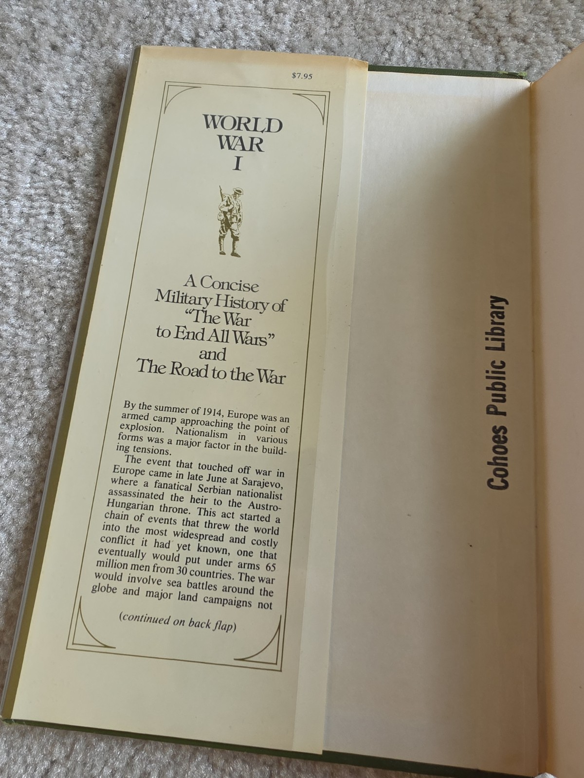 World War I: A Concise Military History. Maurice Matloff. 1979 First Edition.