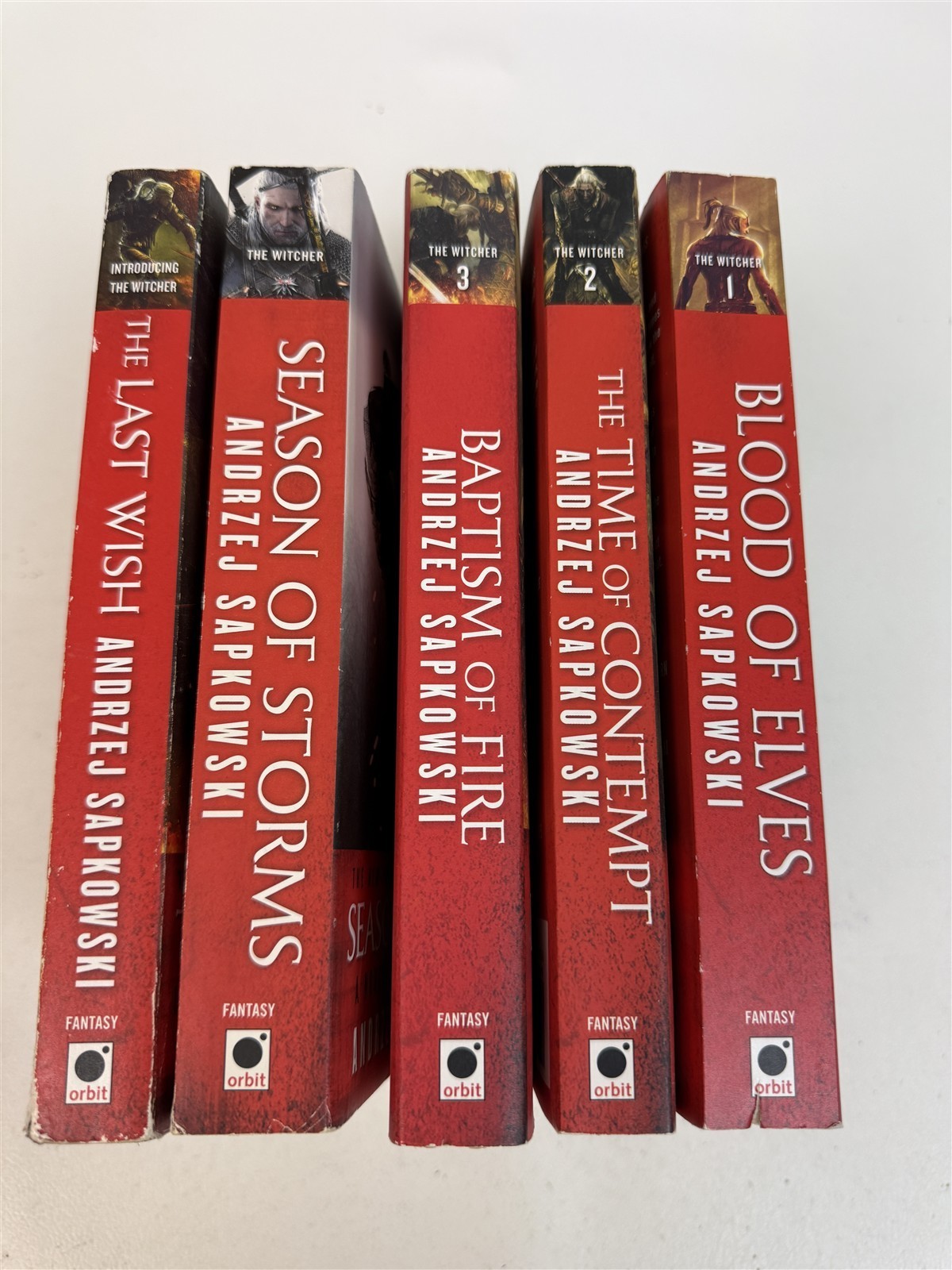 Andrzej Sapkowski Lot 5 Witcher #1-3 #6 + Last Wish