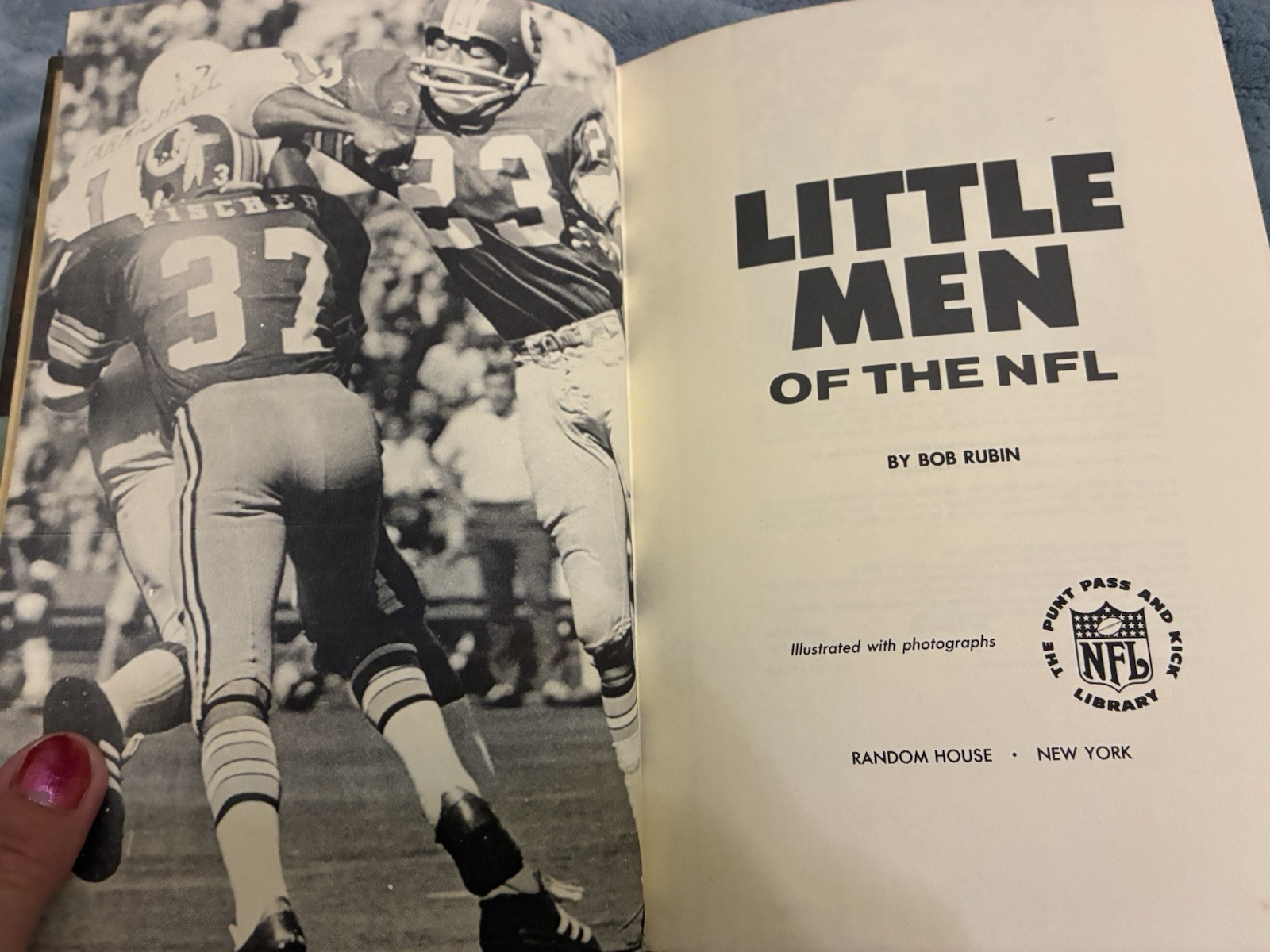 Little Men Of The NFL by Bob Rubin 1974 1st Ed.