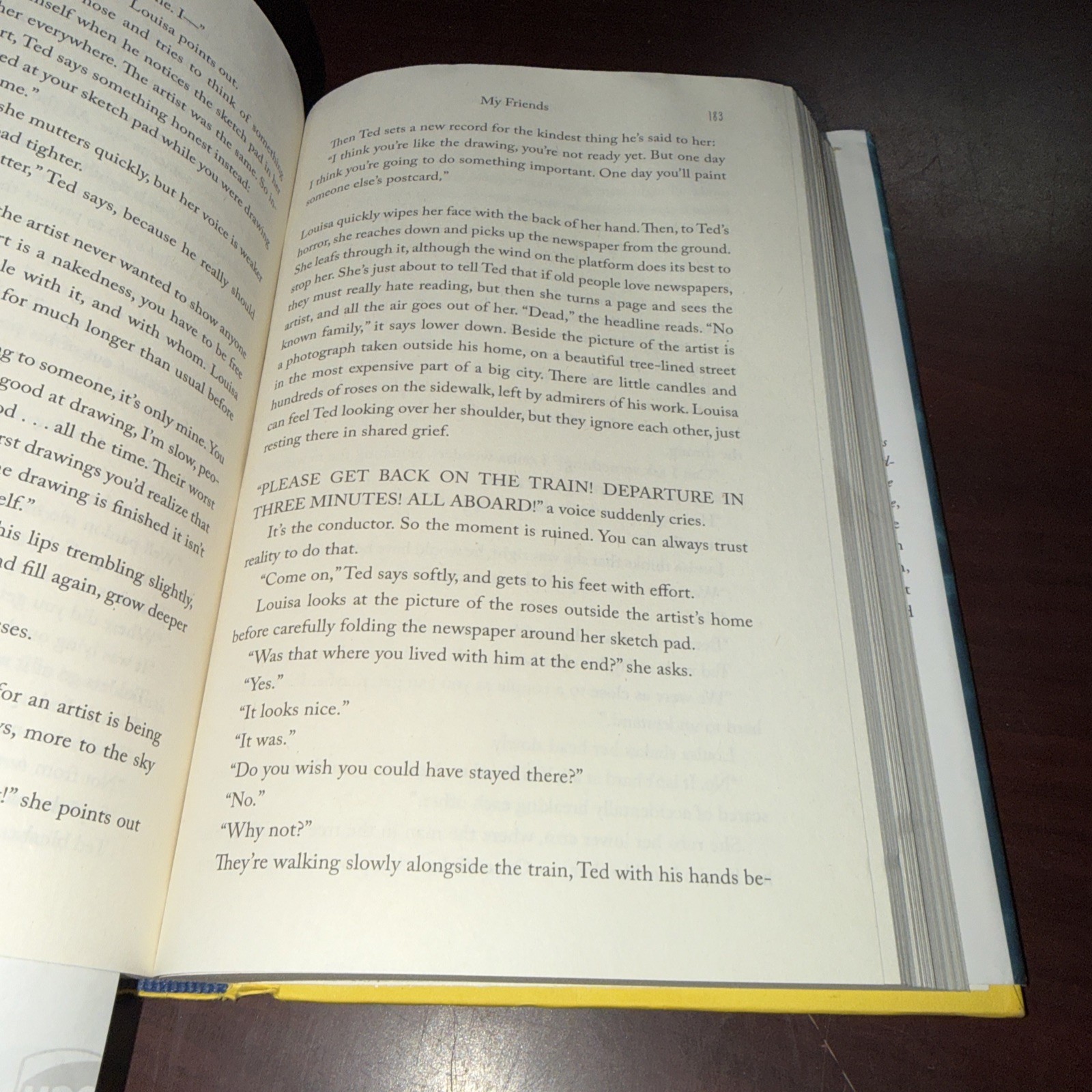 My Friends: A Novel | Fredrik Backman | 2025 Hardcover | 1st Edition WATER DEMAG