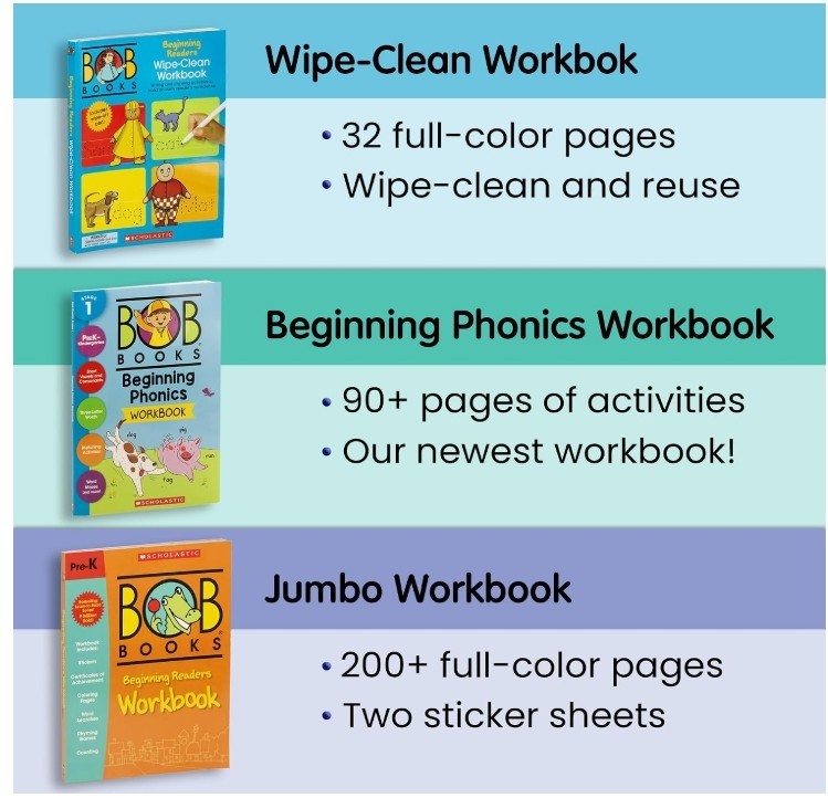 Learn to Read Bundle – Stage 1 with 4 Phonics Box Sets, 3 Workbooks, Flashcards