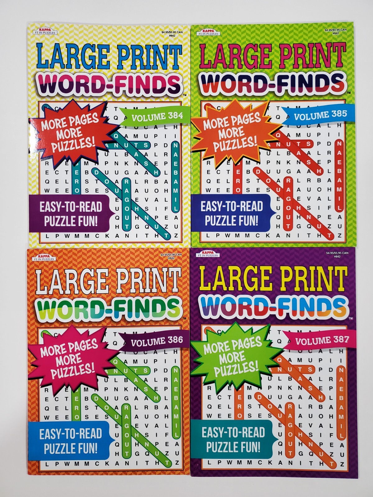 Large Print Word-Finds Puzzle Books Kappa Games,Search,Hunt~ Pick up to 30 Vols