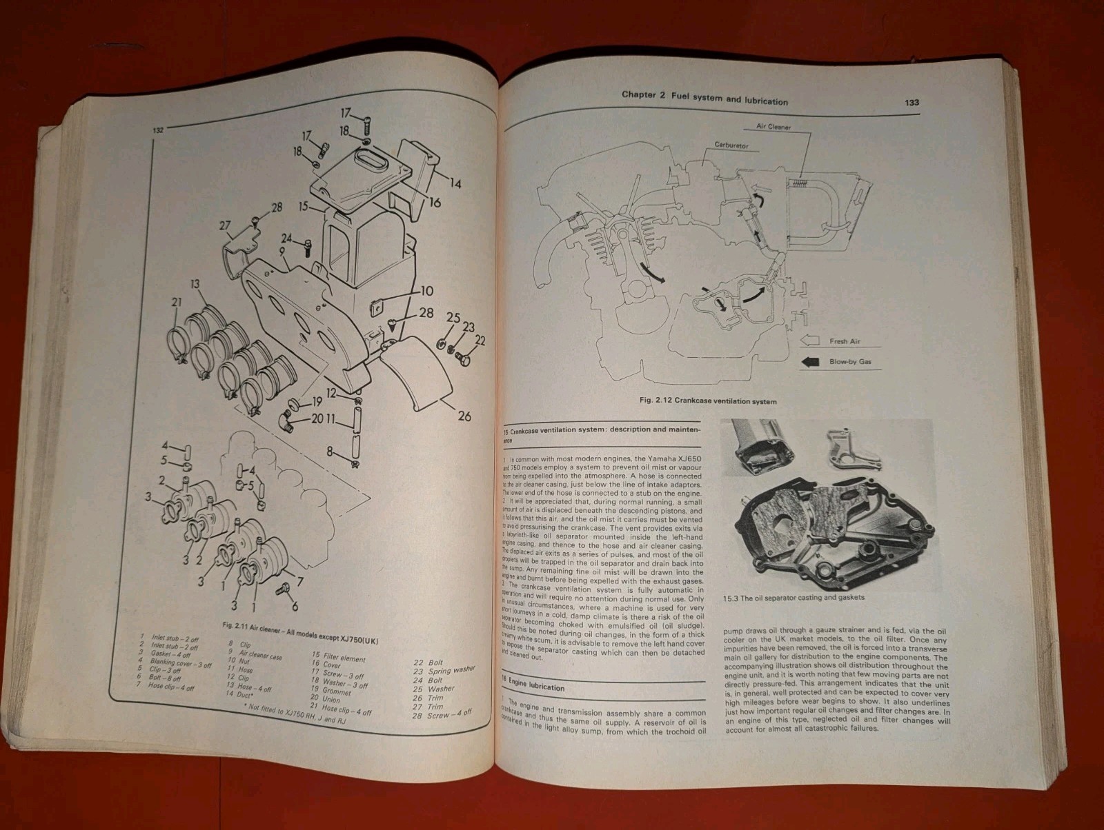 1980 to 1984 Yamaha XJ650 & 750 Fours Haynes Owners Workshop Manual 738