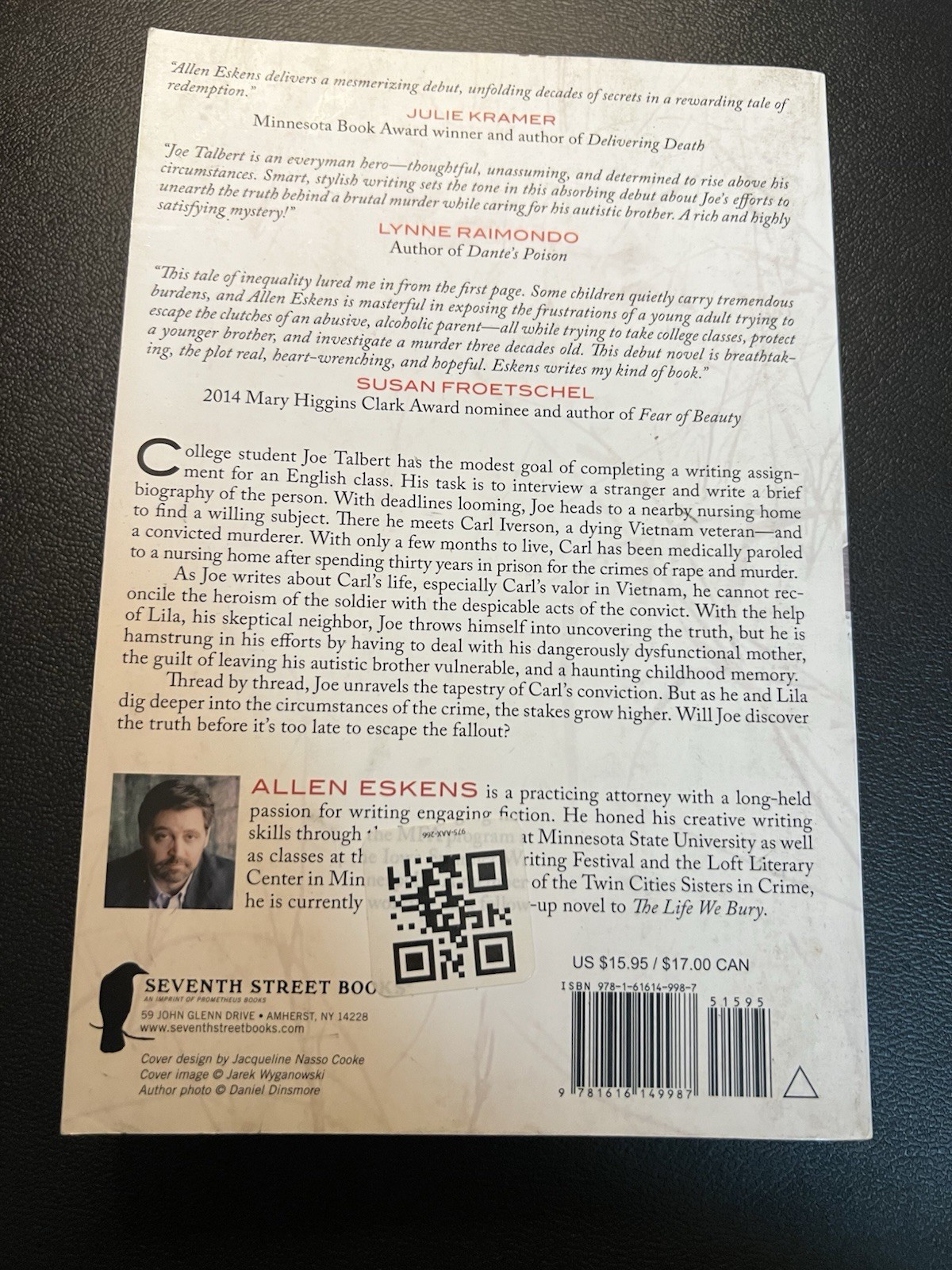 Allen Eskens The Life We Bury Paperback 2014 Crime Fiction Novel